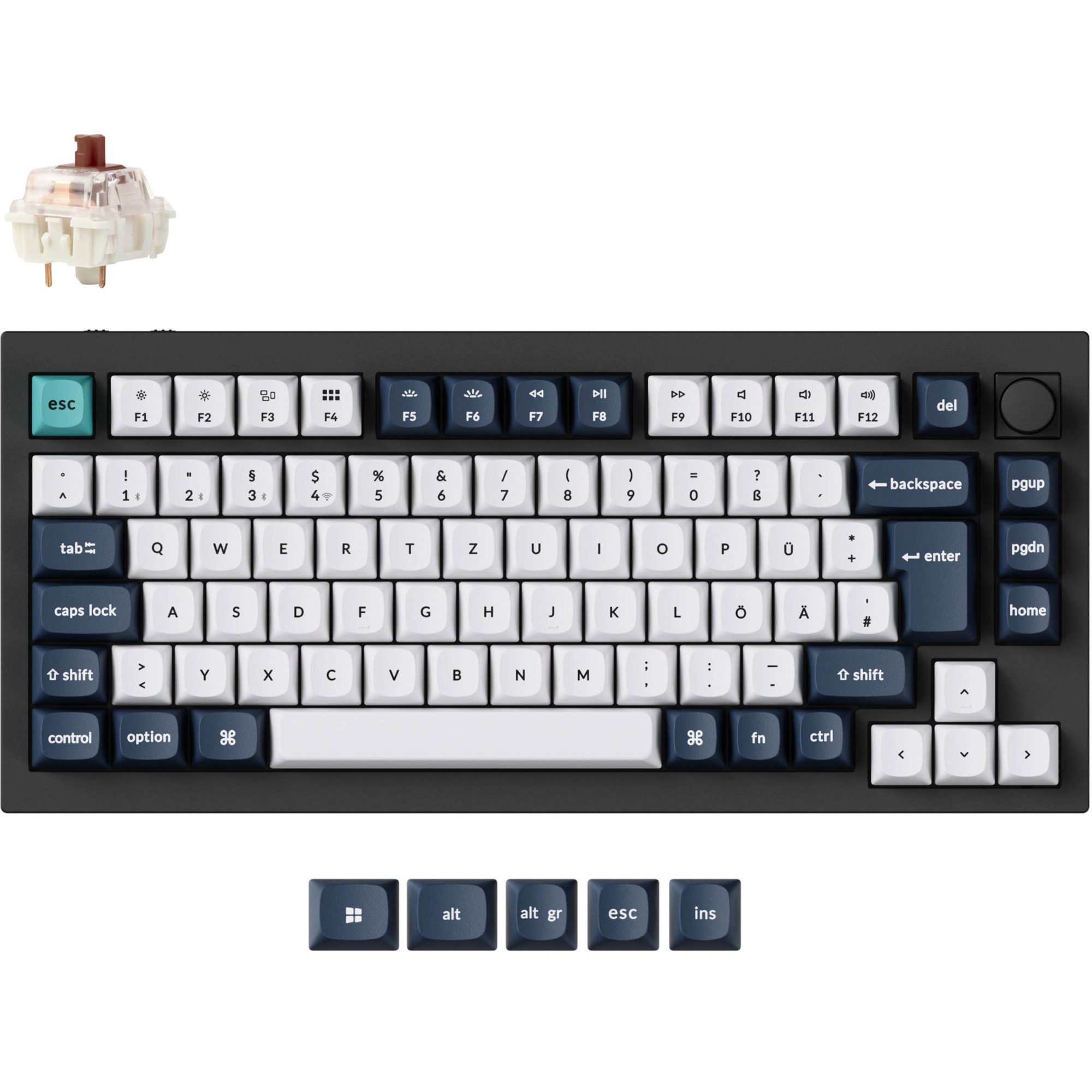 Keychron Keychron Q1 Max, Gaming-Tastatur, (Hot-Swap, Tastatur