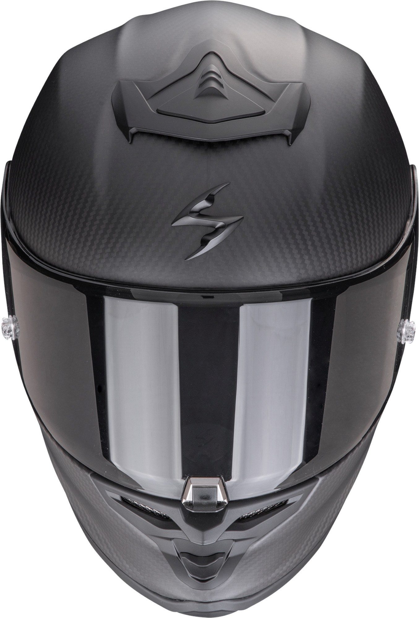 Scorpion Exo Motorradhelm EXO-R1 Evo II Carbon Air Helm, Notfallsystem-Polsterung (EQRS),geeignet für Brillenträger,Pinloc