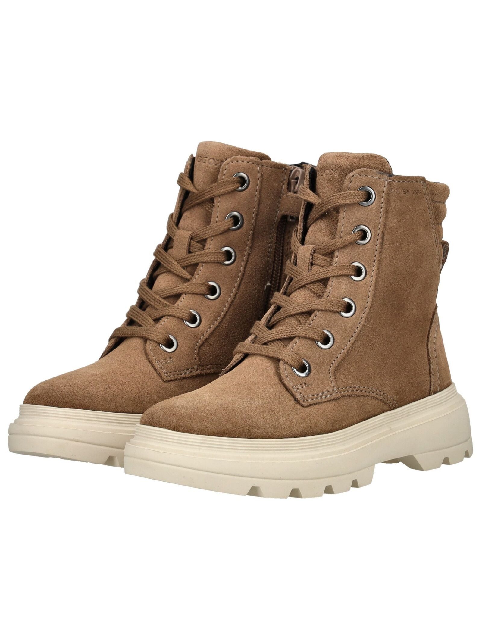 Geox Stiefelette Veloursleder . Schnürstiefelette
