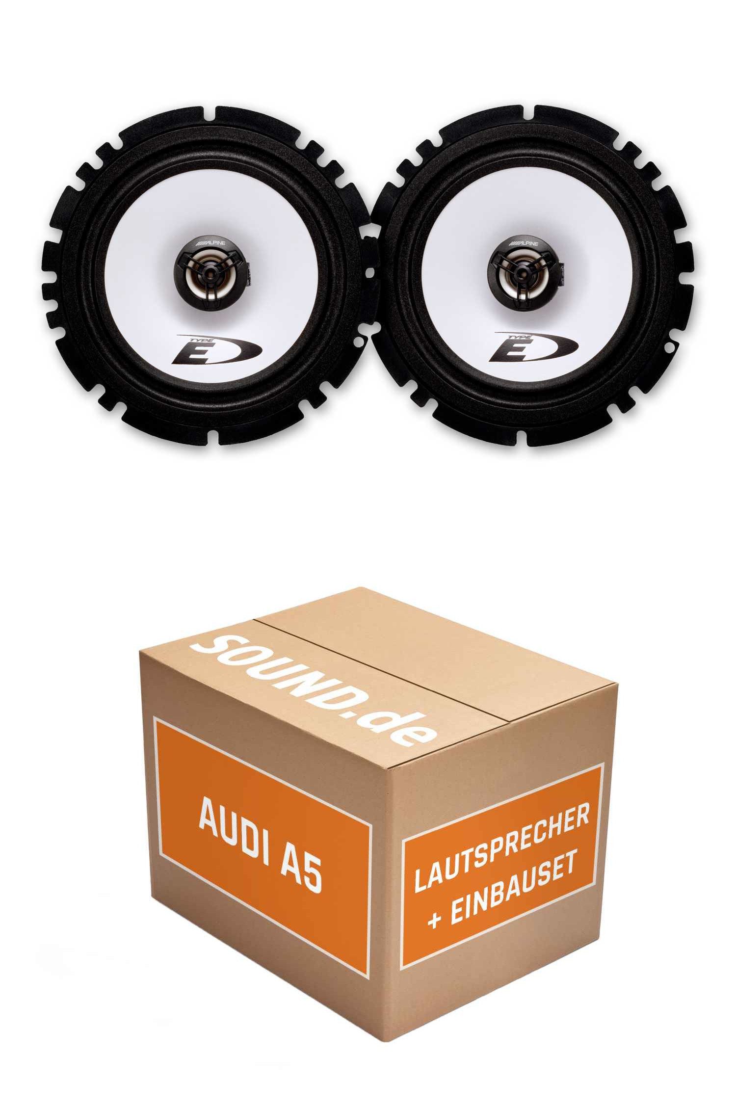 JUST SOUND best choice for caraudio Lautsprecher Boxen Seitenteil hinten Alpine SXE-1725 für Audi A5 Coupe Auto-Lautsprecher (40 W)