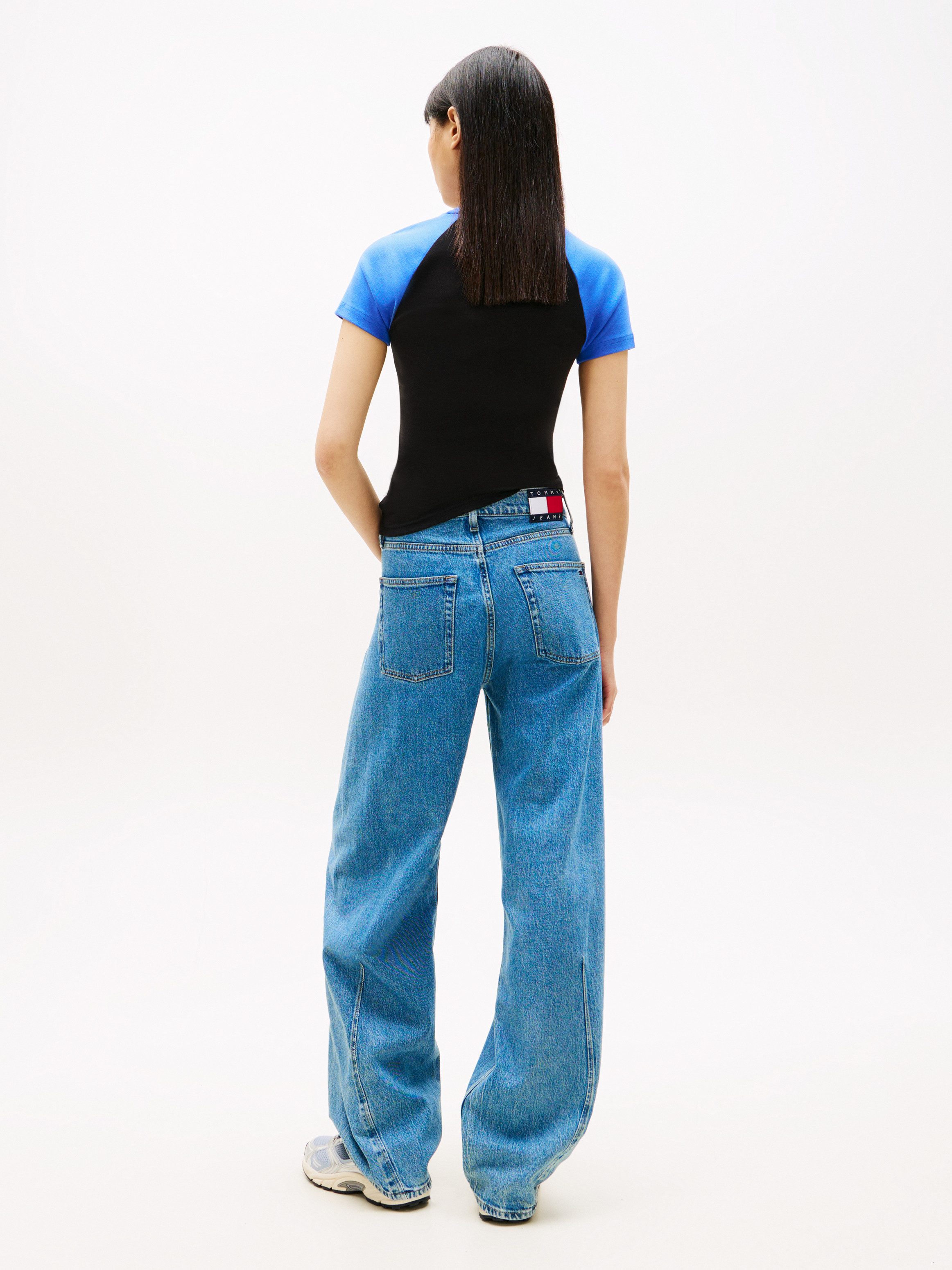 Tommy Jeans Loose-fit-Jeans ELLA MID BARREL BJ4138 aus Baumwoll-Denim mit Stretch