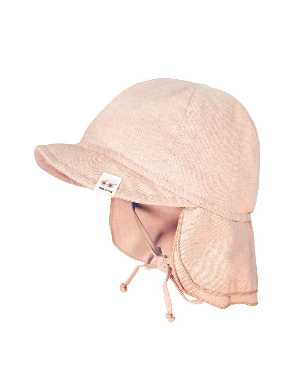 Schirmmütze BABY-Schildmütze, Futter doppelter Nackenschutz, Bindeband, UV