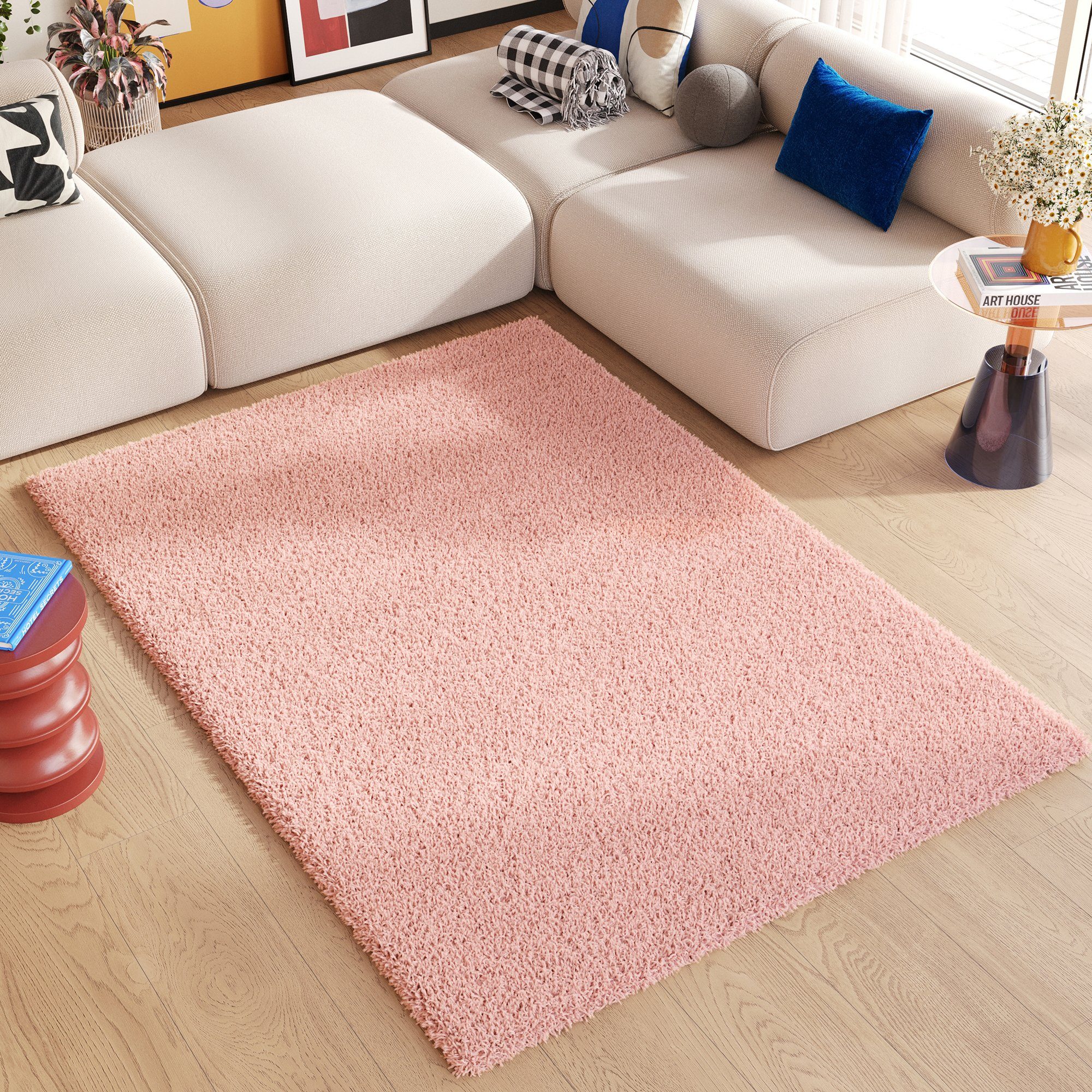 Tapiso Hochflor-Teppich ESSENCE, rechteckig, Höhe: 40 günstig online kaufen