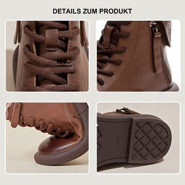 Daisred Damen Kurzschaft Stiefel Ankle Boots in Fashion Look Stiefelette