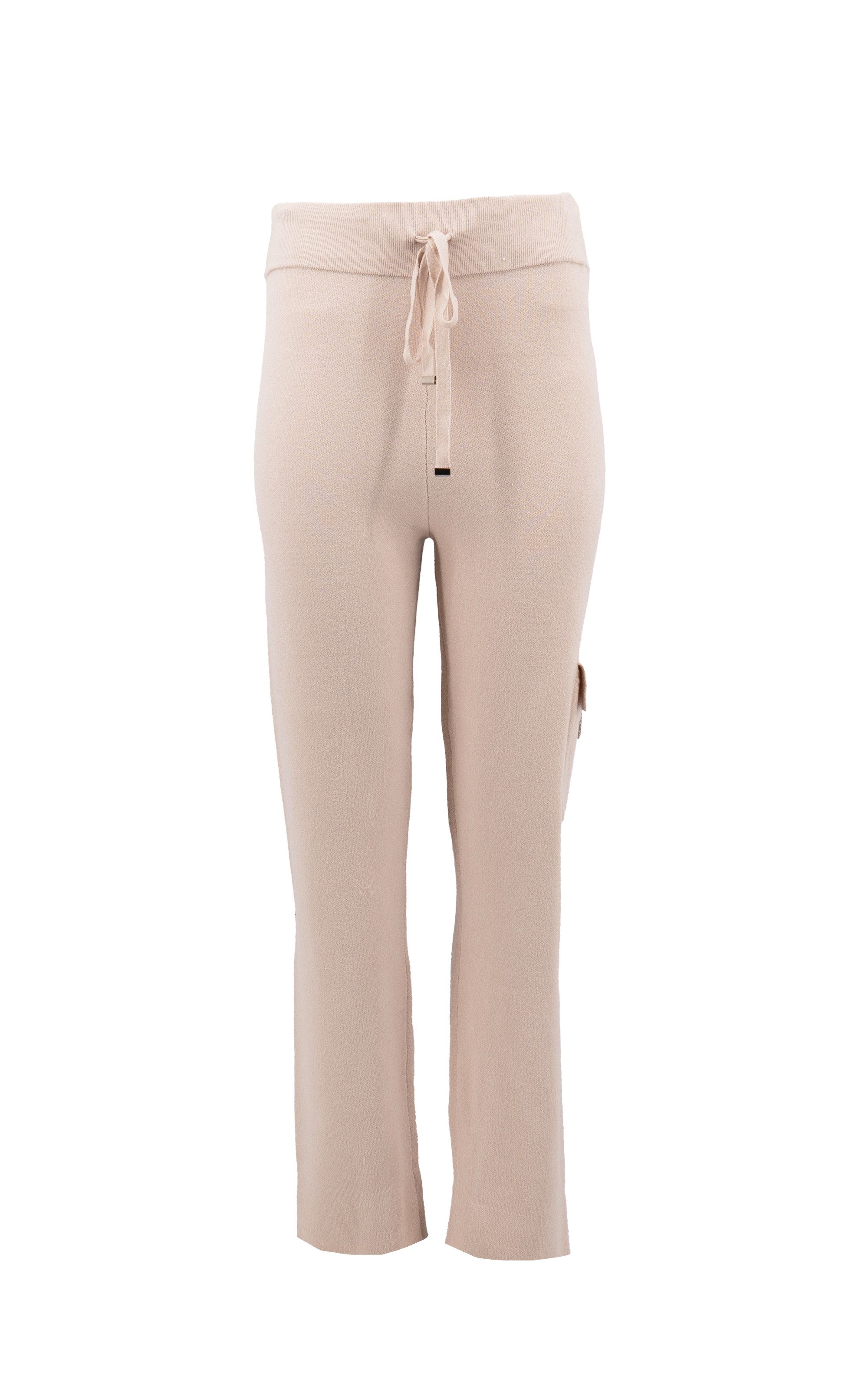 Strickhose Slim Fit im Cargo Stil