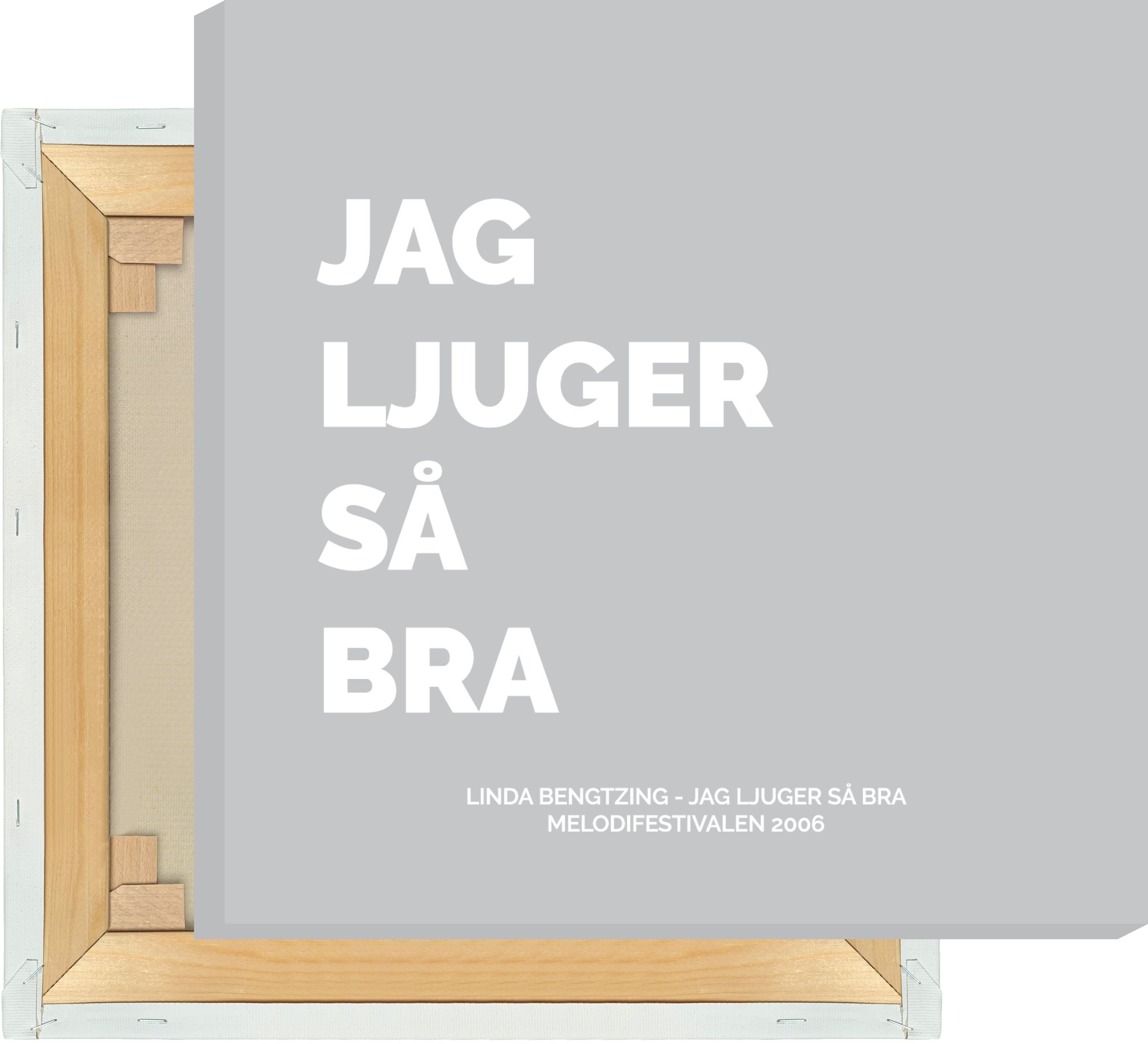 NORDIC WORDS Leinwandbild Linda Bengtzing - Jag Ljuger Så Bra