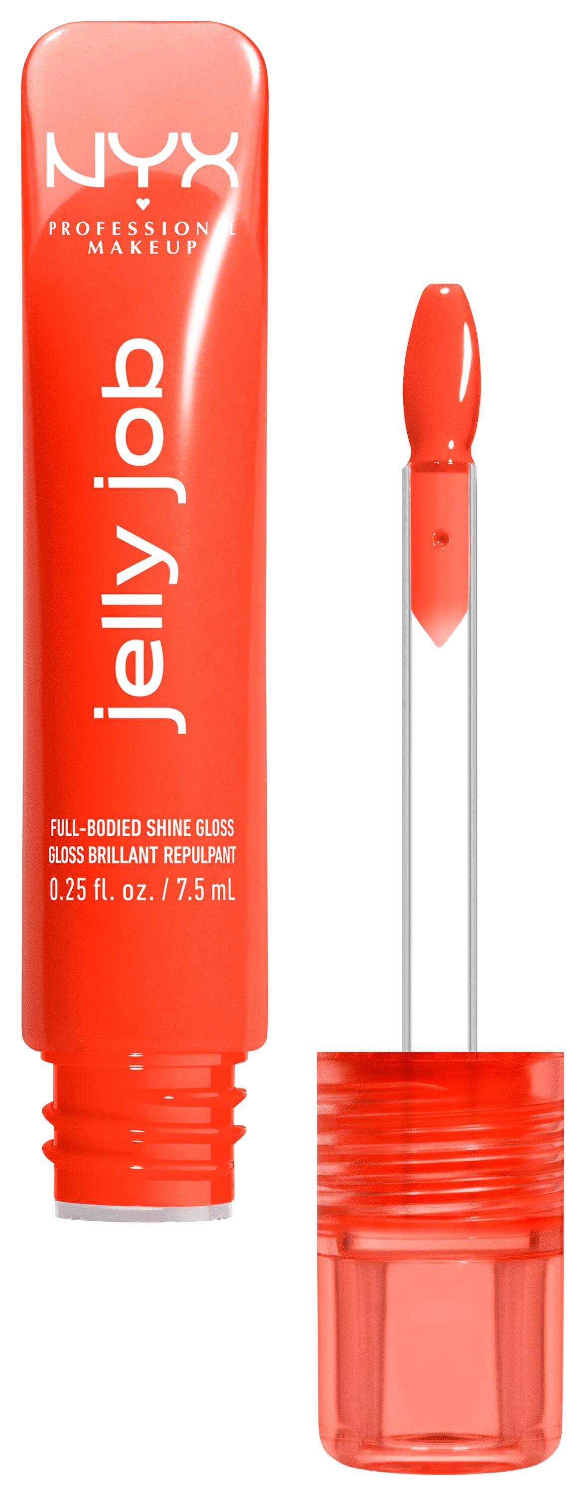 NYX PROFESSIONAL MAKEUP Lipgloss JELLY JOB FULL BODIED SHINE GLOSS, no Filler -pflegender Gloss für optisch vollere Lippen