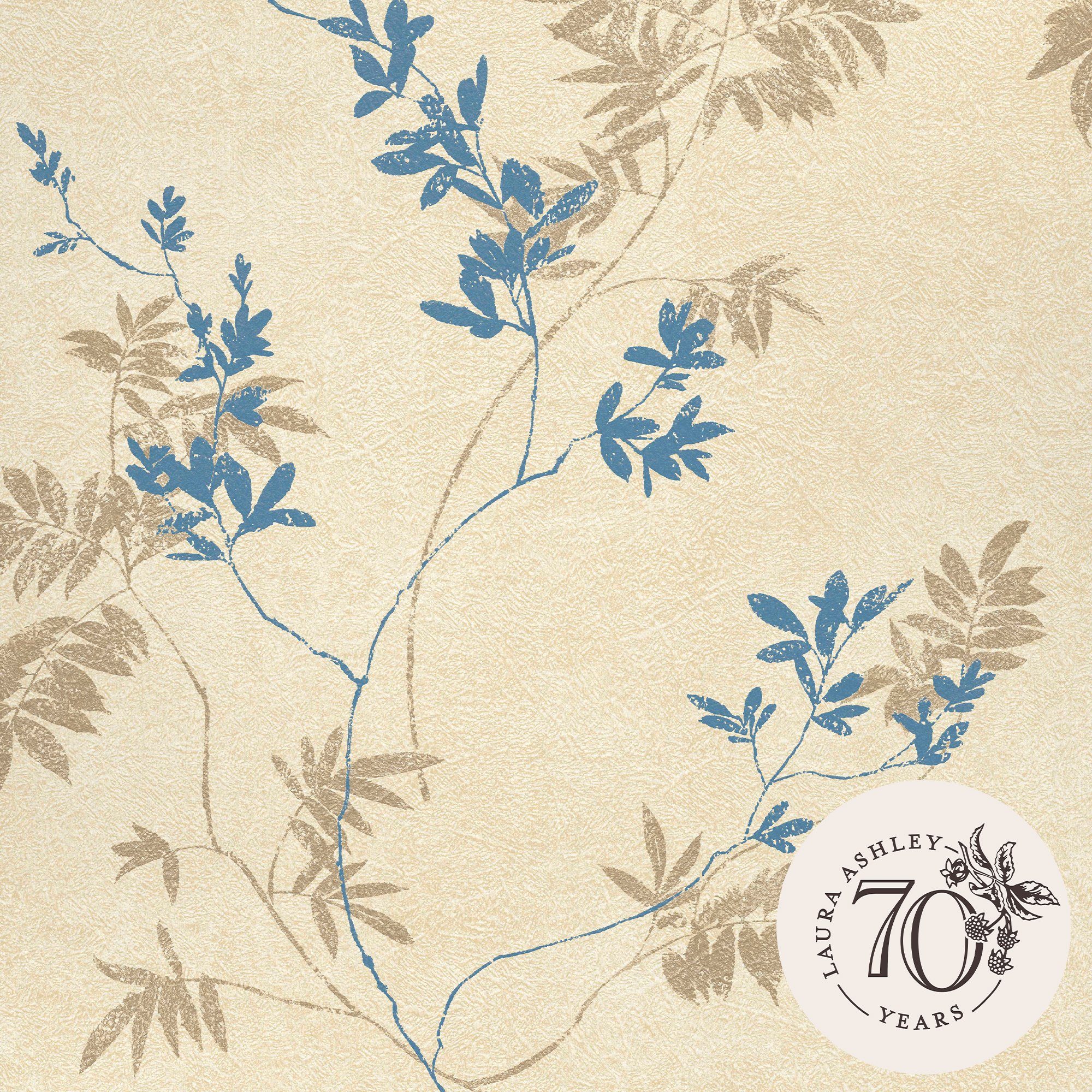 LAURA ASHLEY Vliestapete Mari, texturiert, floral, (1 St), 10mx52cm