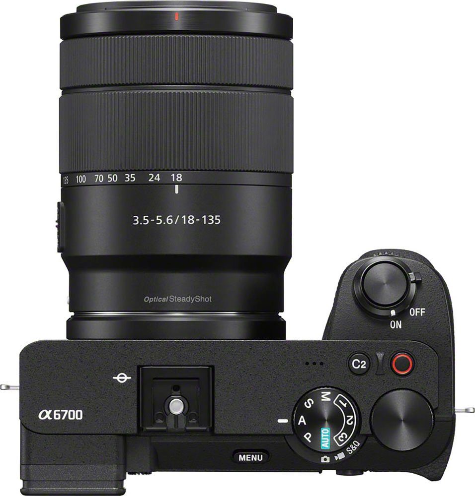 Sony Alpha ILCE-6700 + 18–135-mm-Objektiv Systemkamera (18–135-mm SEL-18135, 26 MP, Bluetooth, WLAN) – Bild 2 von 5