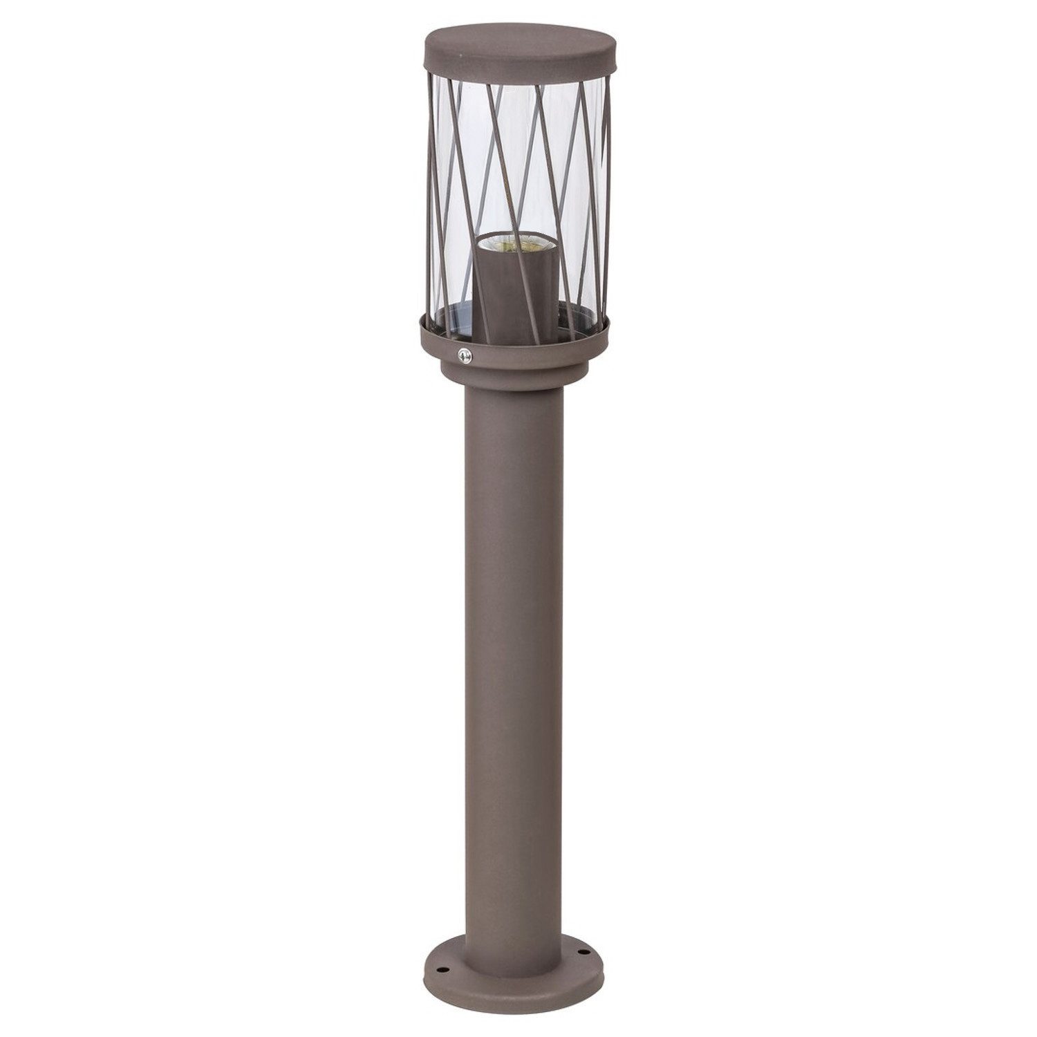 Rabalux Gartenleuchte Budapest IP44 50 cm Gartenständerlampe, ohne Leuchtmittel, Farbe: Braun, E27-Gewinde