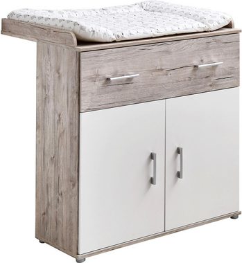 Lüttenhütt Babyzimmer-Komplettset Rieke, (Set, 4-St., Kinderbett, Regal, Schrank, Wickelkommode), Made in Germany; mit Kinderbett, Regal, Schrank und Wickelkommode