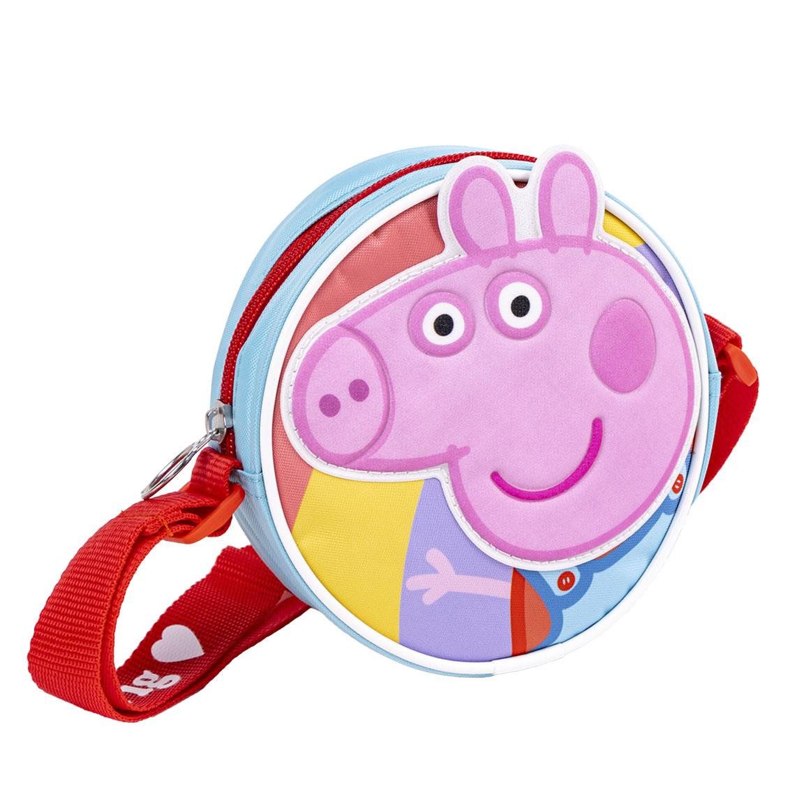 Peppa Pig Turnbeutel Peppa Pig Mädchen Tasche Umhängetasche Handtasche, großes Peppa Logo