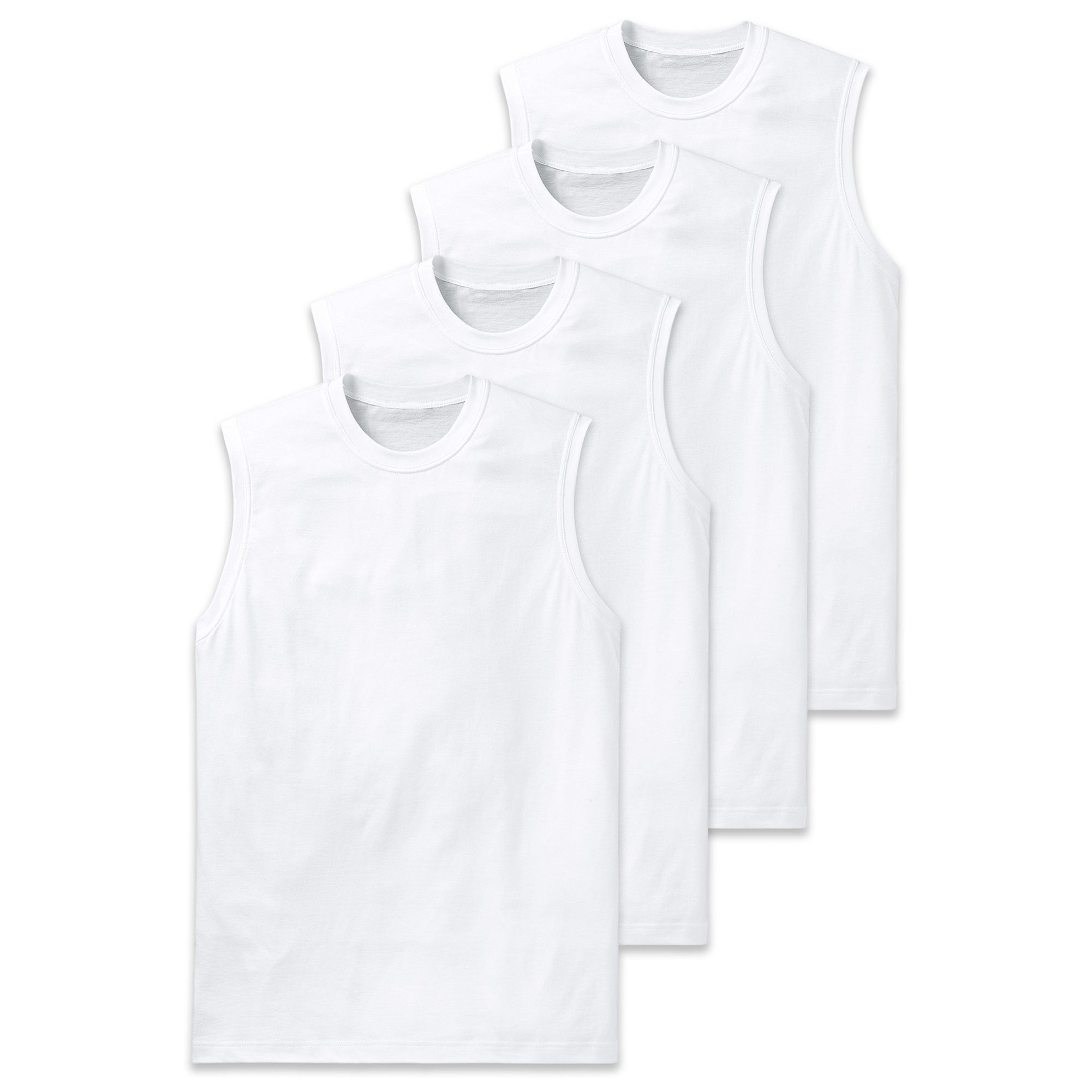 Unterhemd Herren Unterhemd 4er Pack Baumwolle Essentials 4P