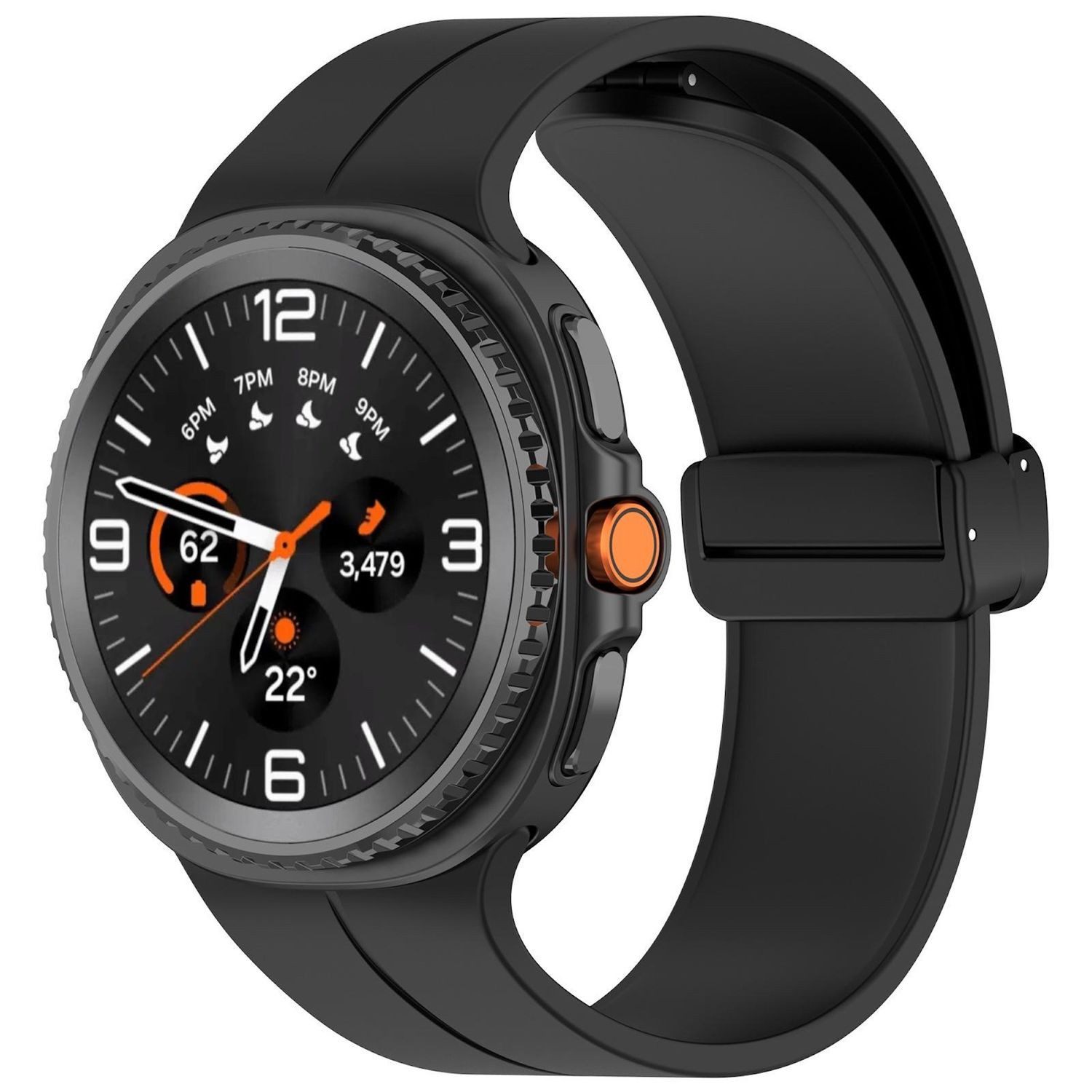 Wigento Smartwatch-Armband Für Samsung Galaxy Watch 8 / 8 Classic Silikon M günstig online kaufen