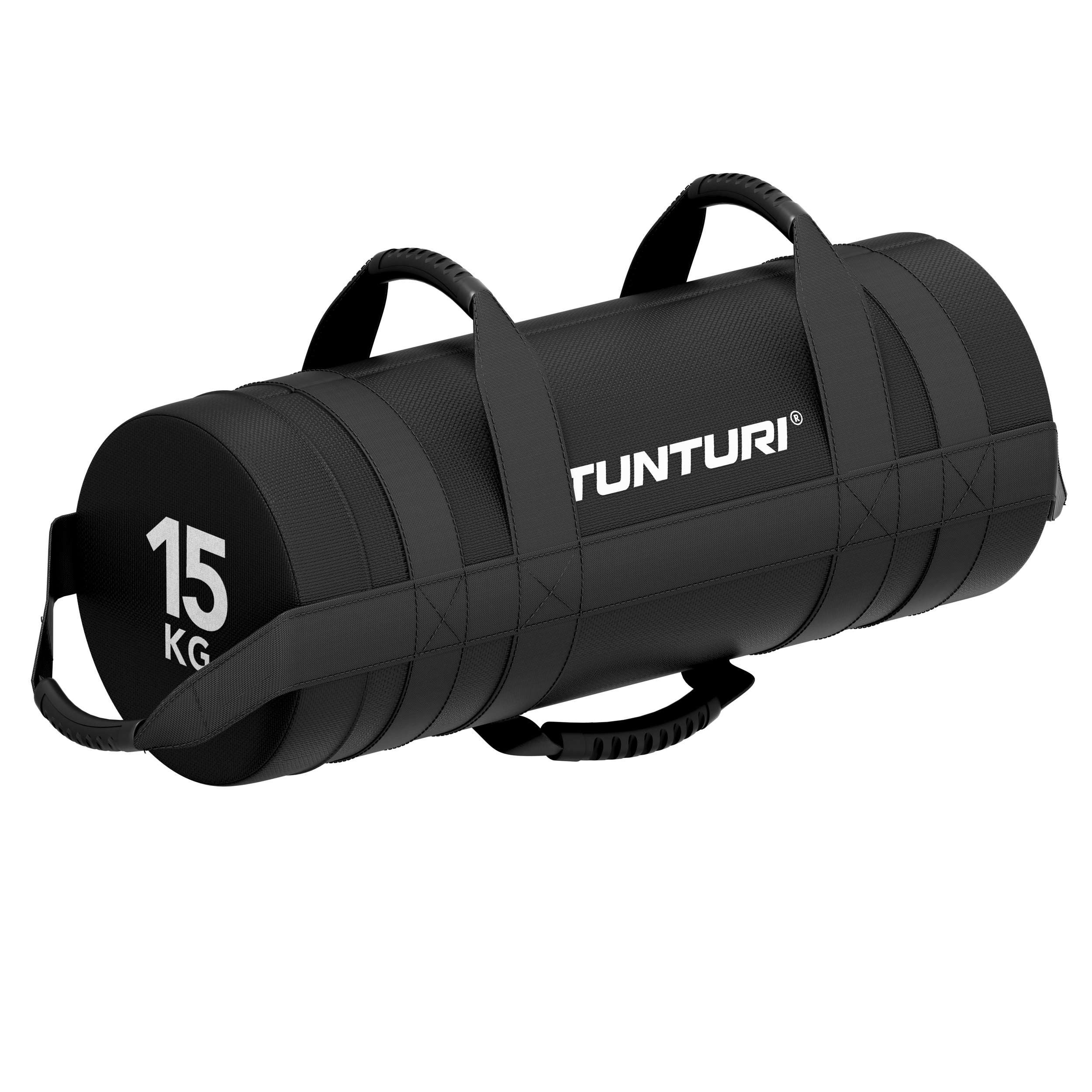 Tunturi Trainingshilfe Platinum Strength Bag 15 kg Sandbag Schwarz inkl. gratis Fitness App