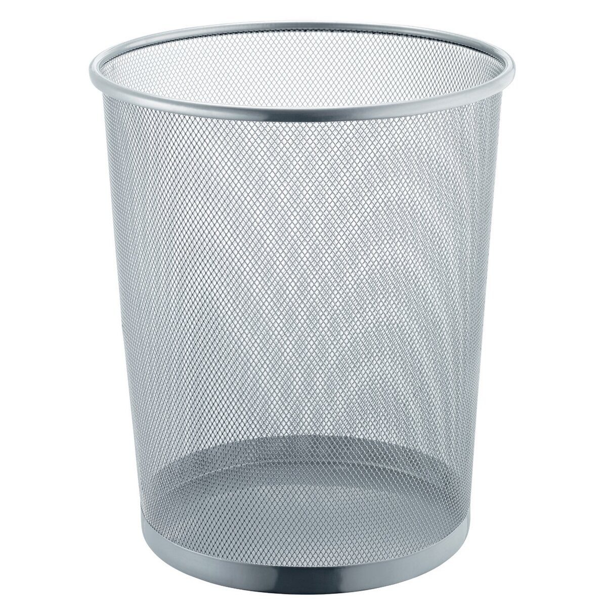 HELIT Papierkorb Papierkorb Mesh Metall 23l silber