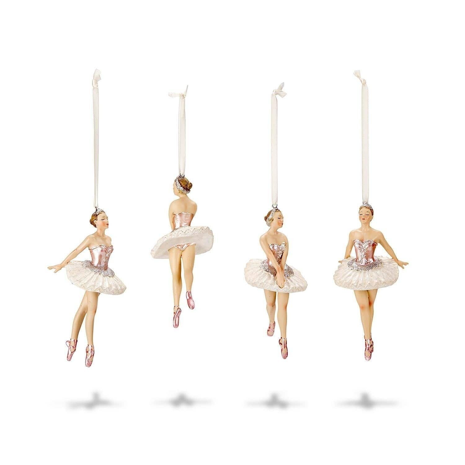 Mirabeau Christbaumschmuck Figur 4er Set Tadley weiß/rosa, none