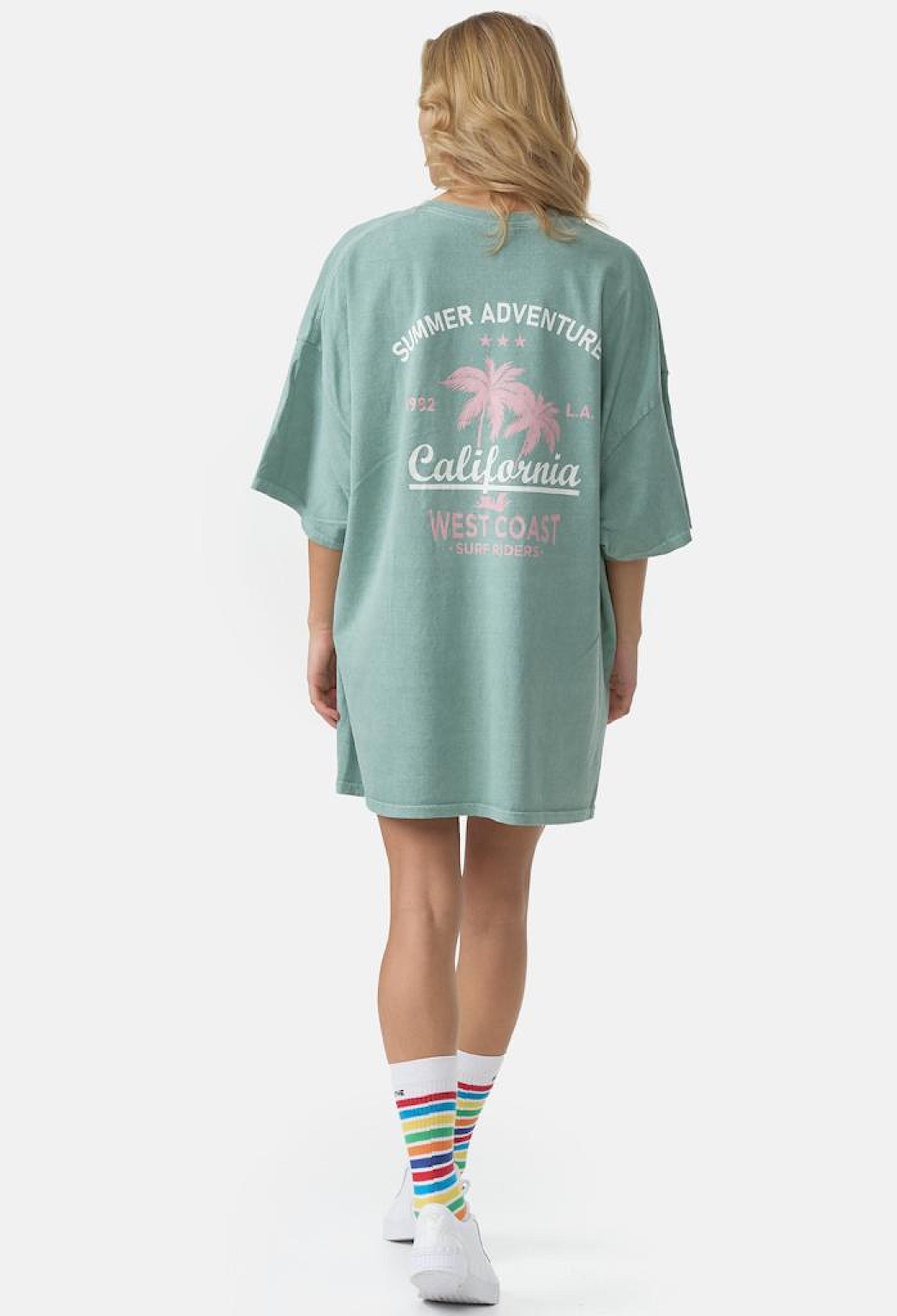Worldclassca T-Shirt Worldclassca Oversized California Print T-Shirt lang S günstig online kaufen