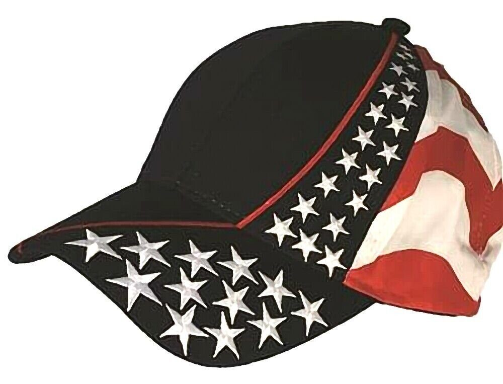 Mütze bestickt Westernlifestyle Baseball Flagge mit USA Blau Cap Schild