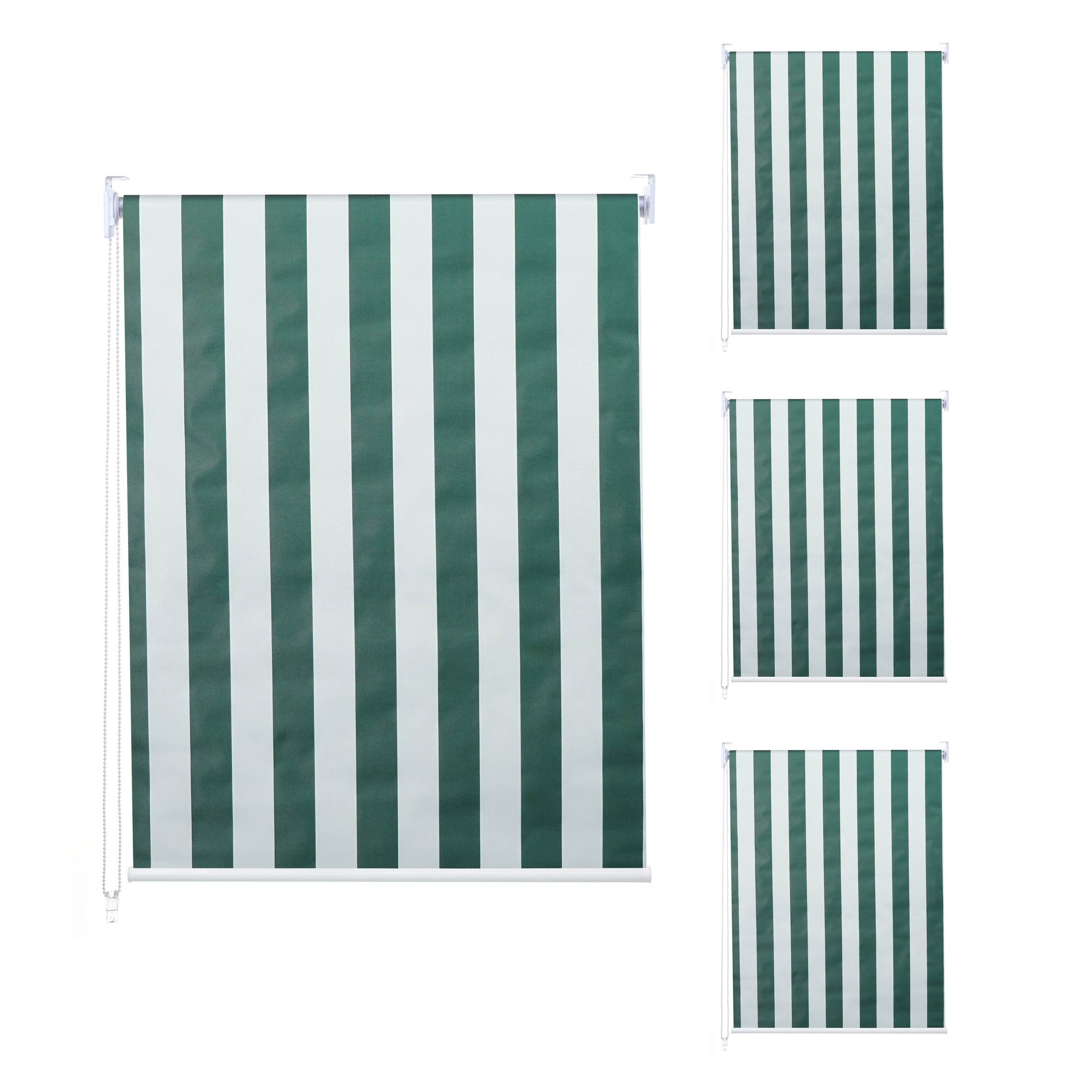 Seitenzugrollo MCW-D52-4, MCW, abdunkelnd, verschraubt, Bohrmontage, Bohrmontage, Thermobarriere, Kettenzug, blickdicht