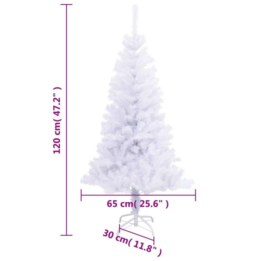 230 Weiß Künstlicher Zweige vidaXL cm Ständer Weihnachtsbaum Künstlicher 120 Weihnachtsbaum mit