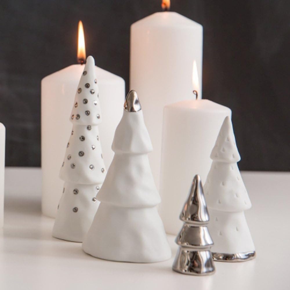 Räder Design Dekofigur Weihnachtswald silber (4tlg) günstig online kaufen