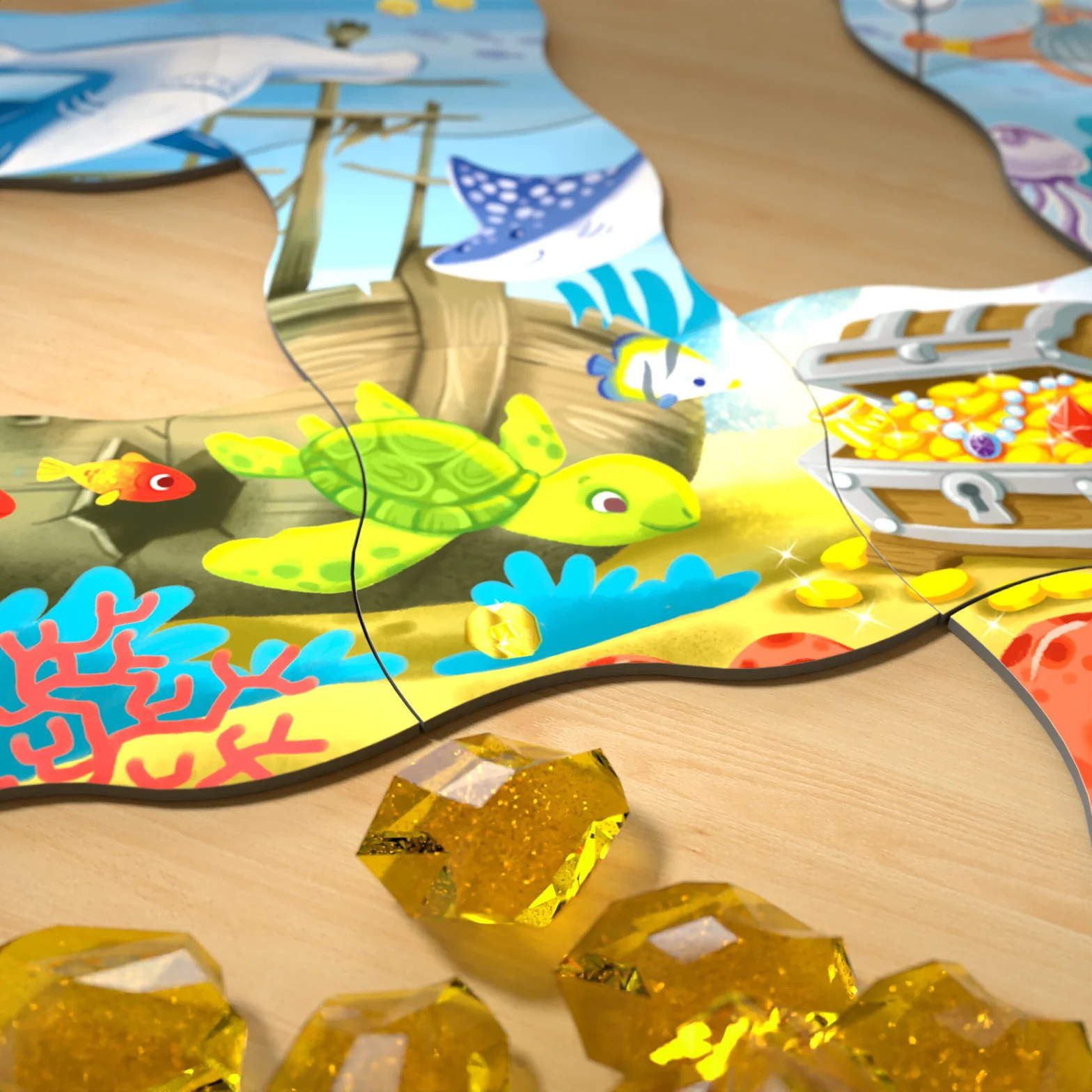 Haba Spiel Kinderspiel Game meets Puzzle Schatzsuche im Ozean 2011723001
