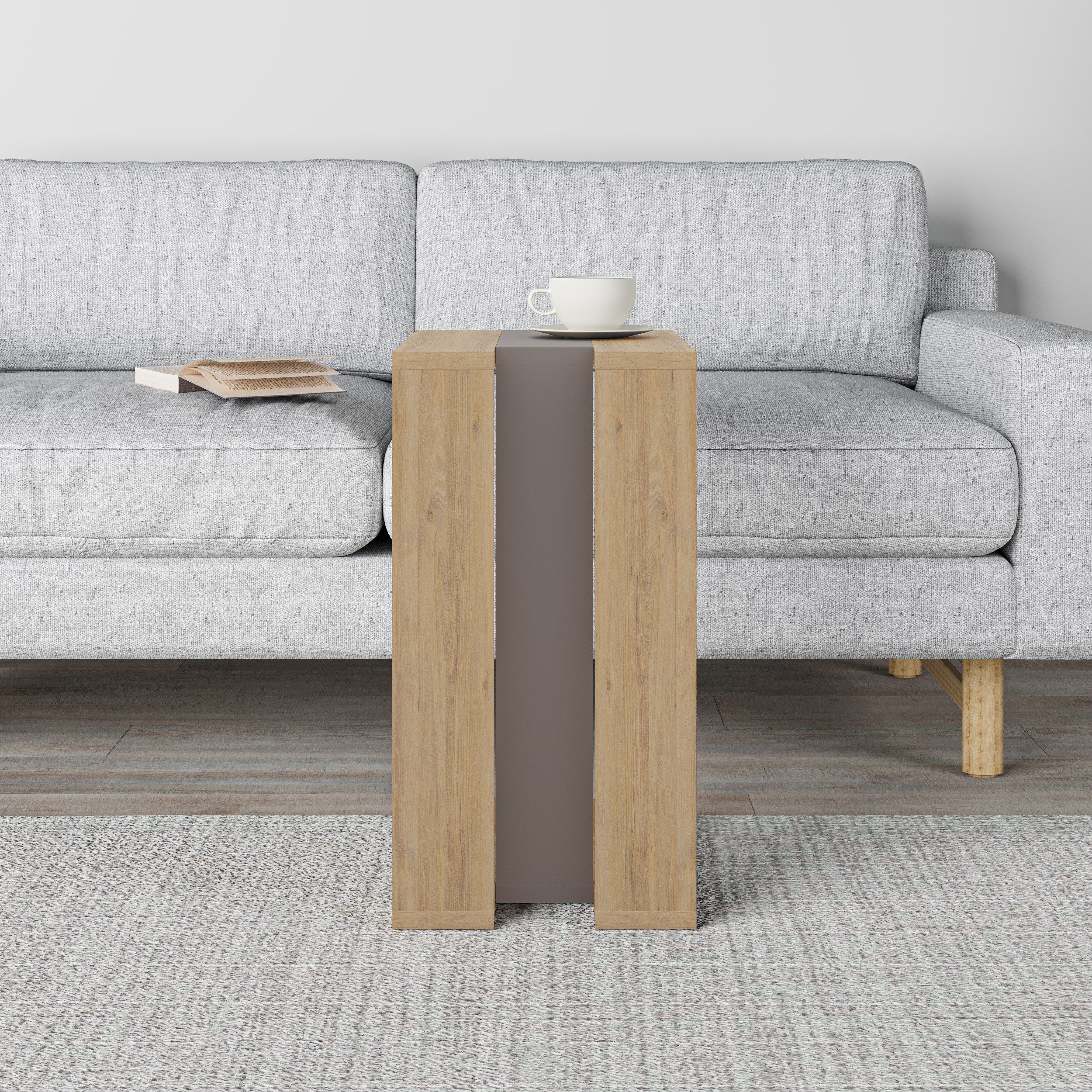 Decortie Beistelltisch Muju, Modern C Form Beistelltisch, 30 x 40 x 57 cm
