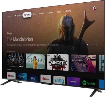 TCL 65P631X1 LED-Fernseher (164 cm/65 Zoll, 4K Ultra HD, Android TV, Google TV, Smart-TV, HDR10, 60Hz Motion Clarity, Metallgehäuse)