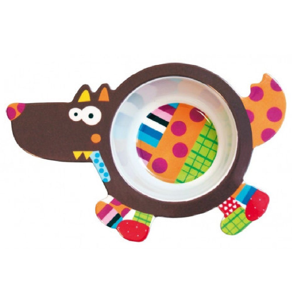 ebulobo Kinderschüssel T'es fou louloup! Der verrückte Wolf - Kinderschüssel, spülmaschinenfest