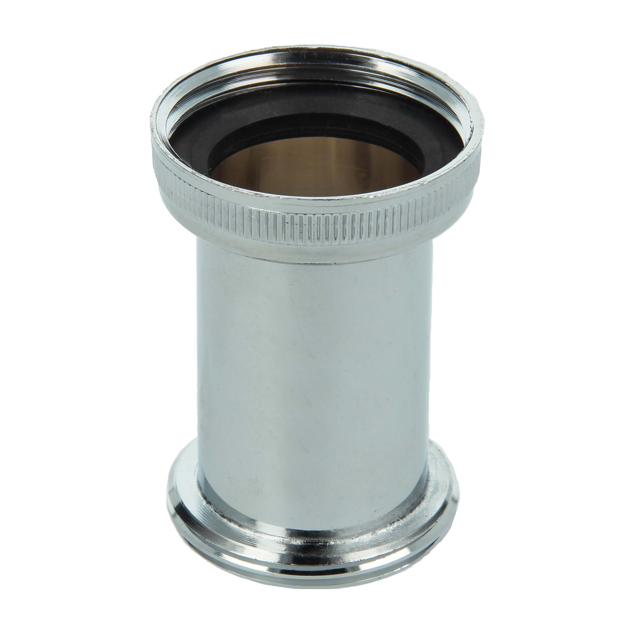 Siphon Distanzstück für Siphonrohre 1 1/4 x 1 1/4 Zoll - verchromt