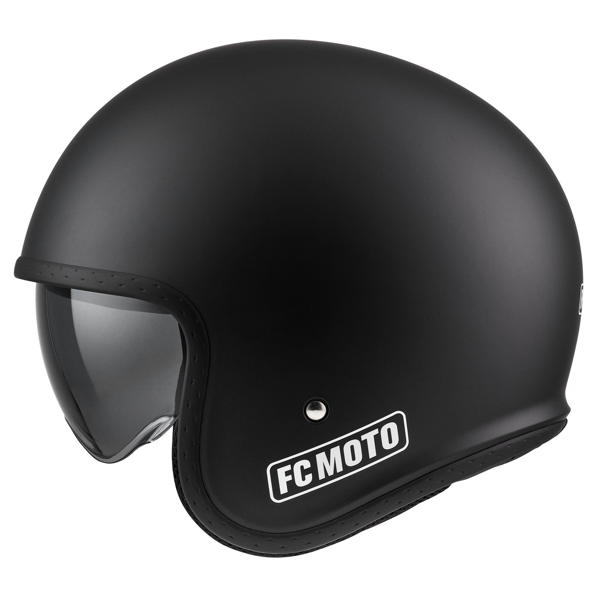 FC-Moto Motorradhelm G-295 Jethelm, Herausnehmbares Innenfutter,integriertes Sonnenvisier