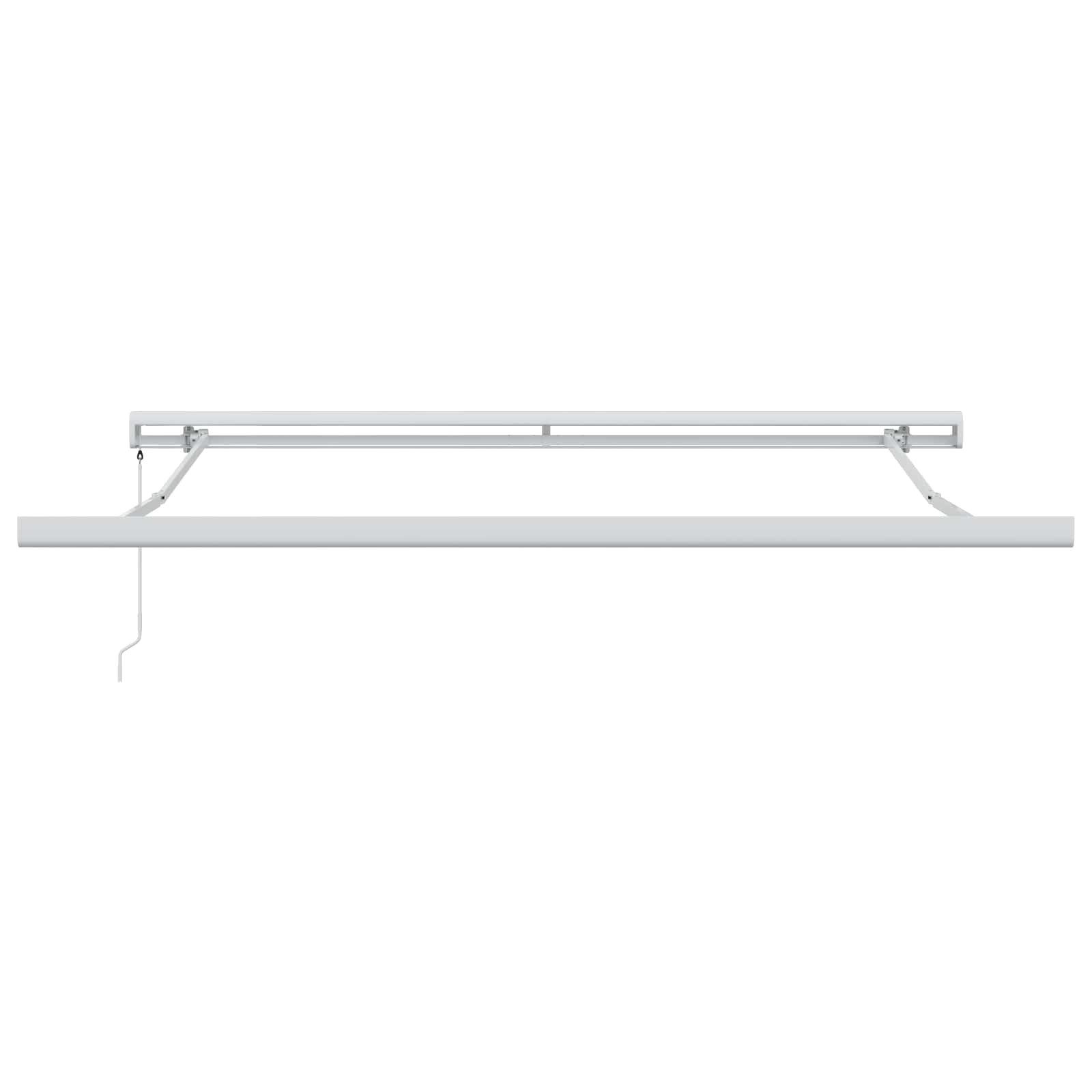 vidaXL Markise Ausziehbare Markise Schwarz 300 x 250 cm Leinen und Aluminium (1-St)