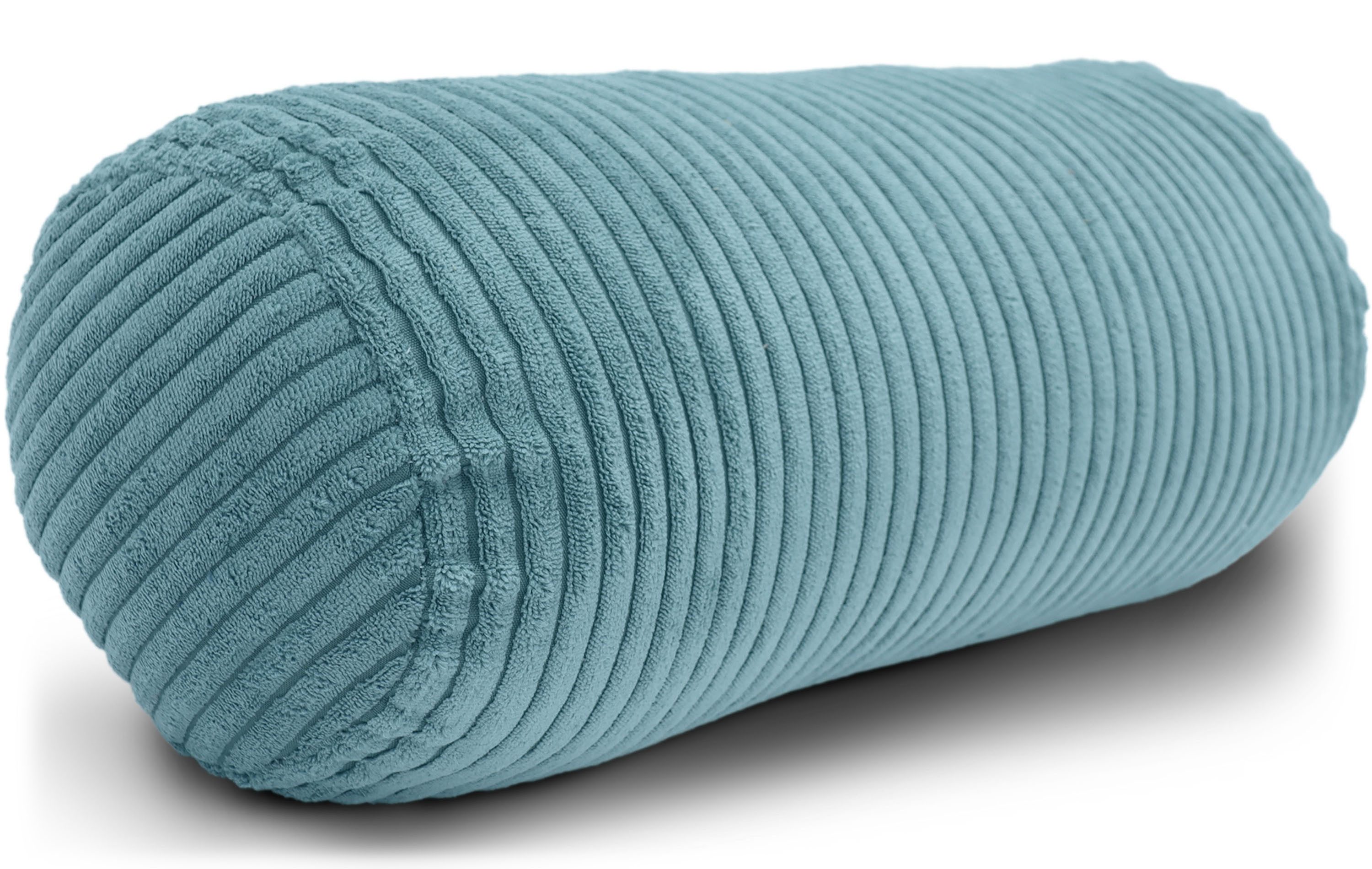 Amilian Nackenrolle 15x40 cm Nackenkissen Sofa - Bettrolle Cord-Optik - Kissenrolle weich, 1-tlg., inkl. Bezug, maschinenwaschbar, Reißverschluss, formstabil