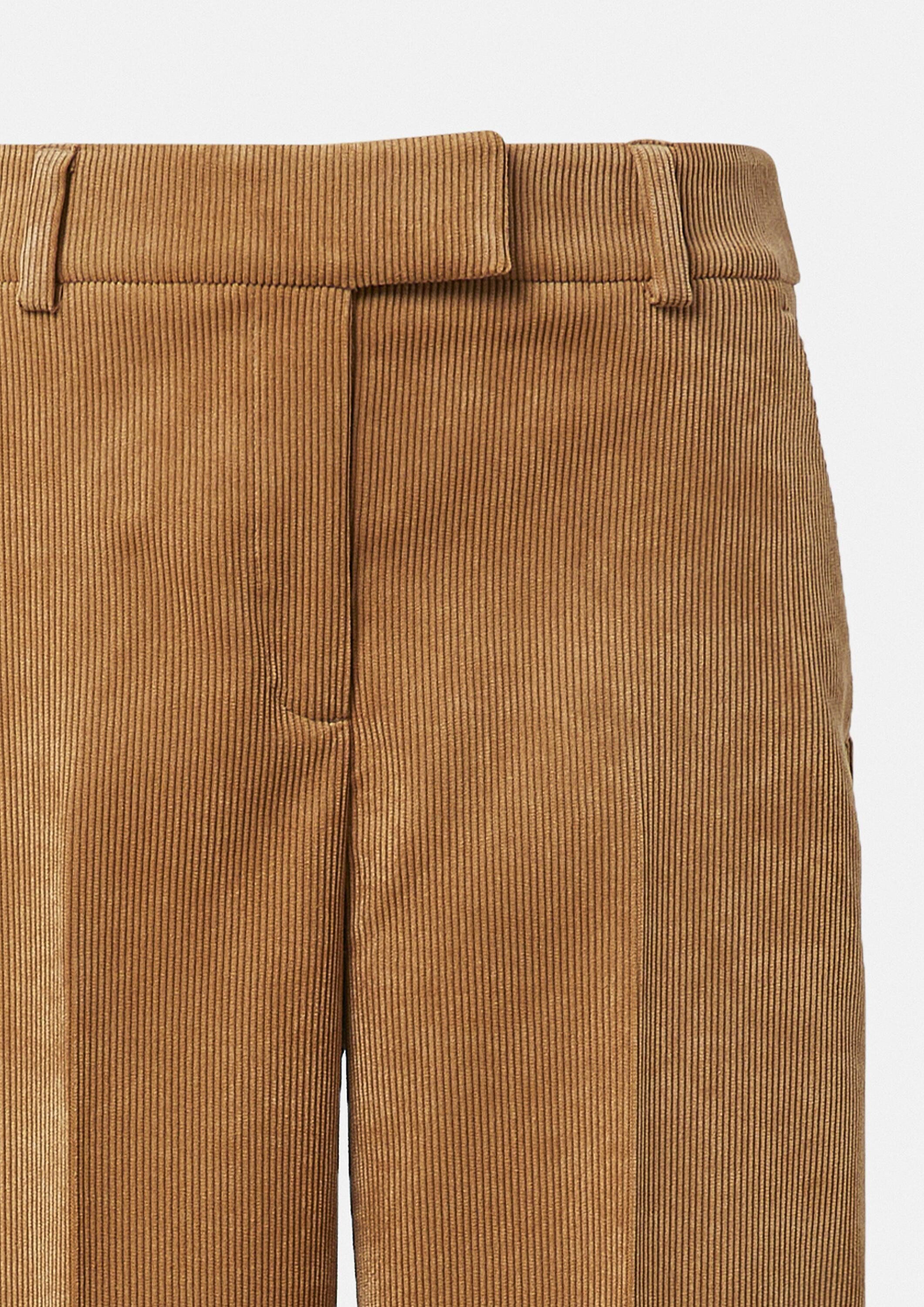 comma Chinos Hose Cordhose mit Wide Leg