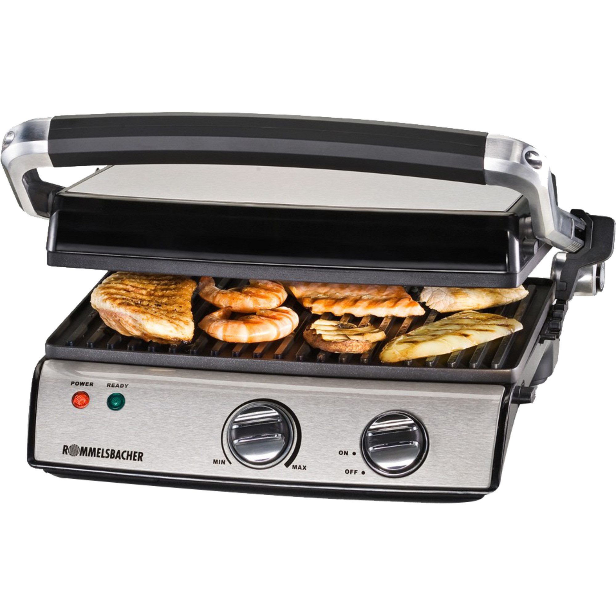 Rommelsbacher Elektrogrill Rommelsbacher Kontaktgrill KG 2020, (2.000 Watt)