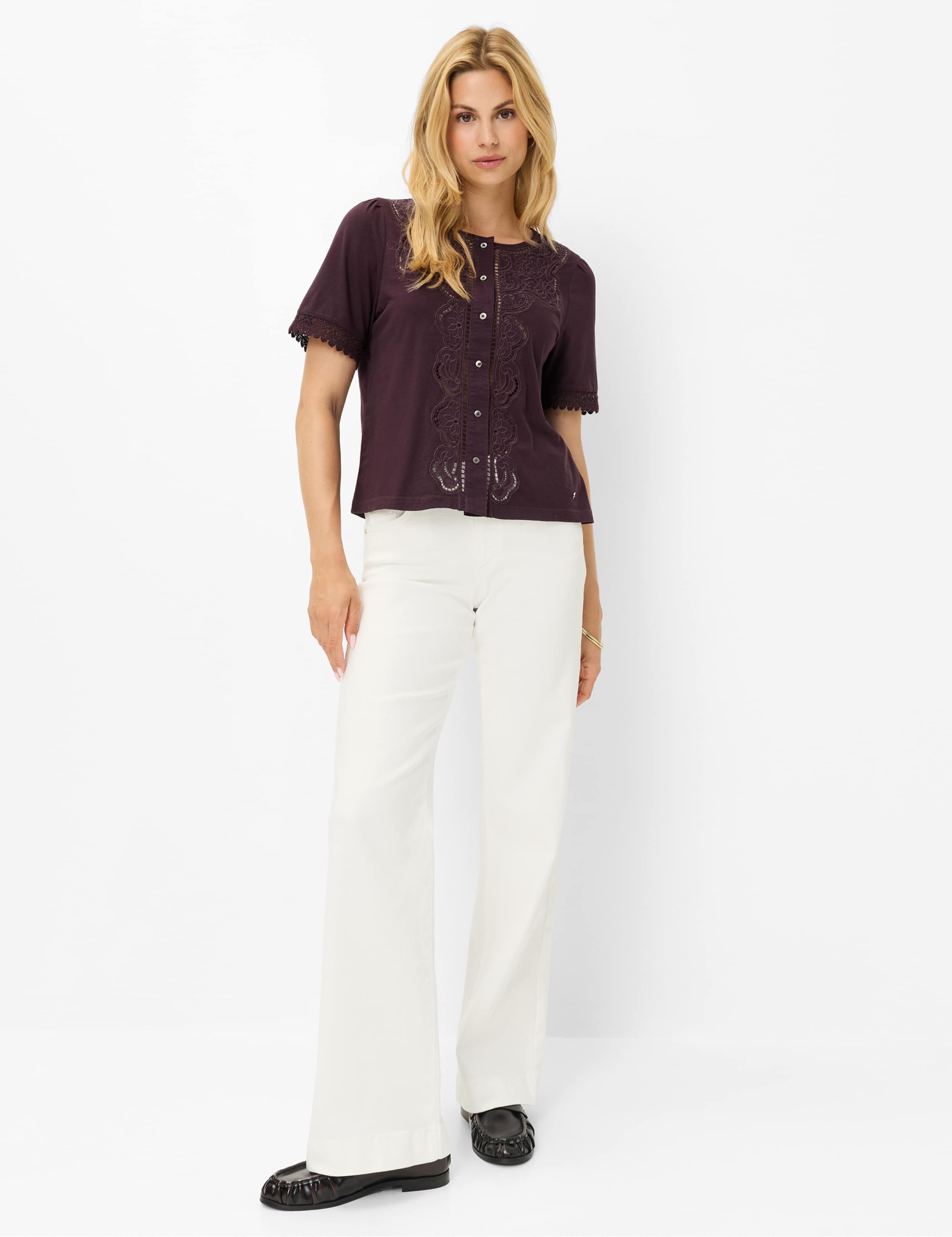 Brax Klassische Bluse Style CELINA S Jersey: Shirt-Bluse aus reiner Baumwolle – Bild 3 von 5