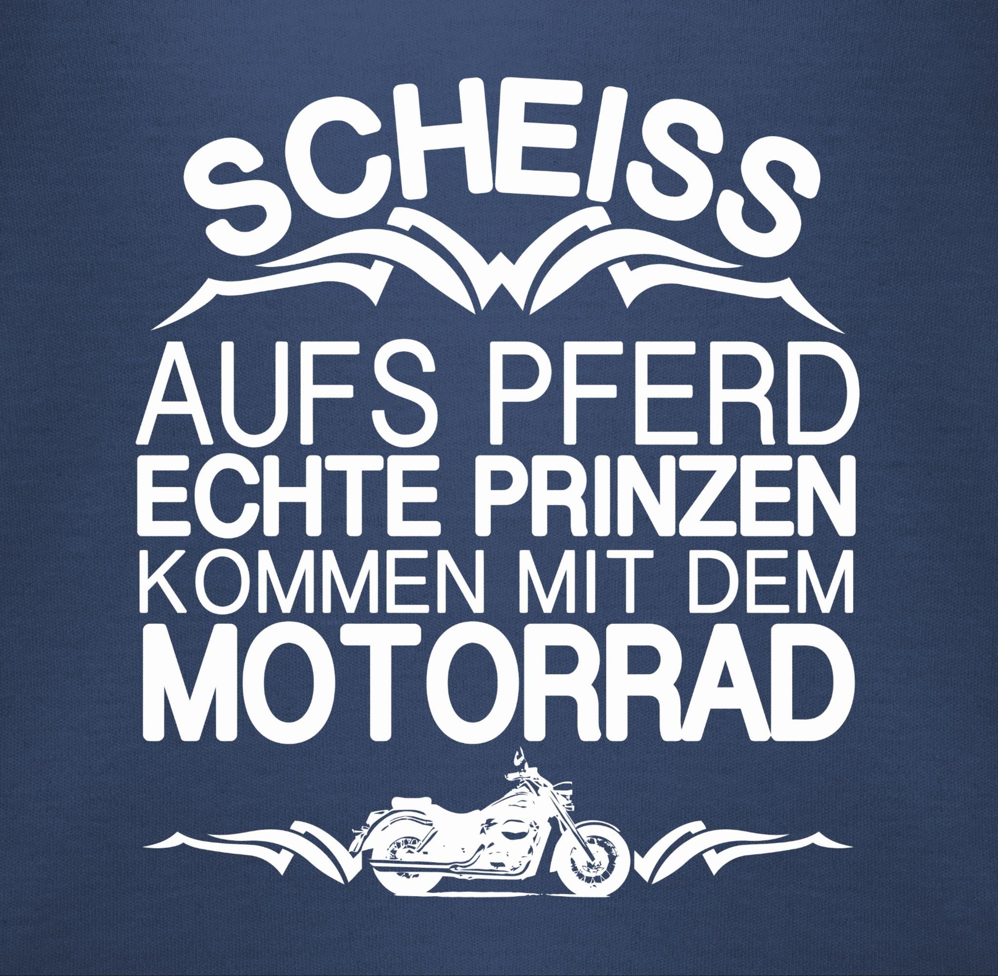 Shirtracer Shirtbody Scheiß aufs Pferd echte Prinzen kommen mit dem Motorrad Sprüche Baby