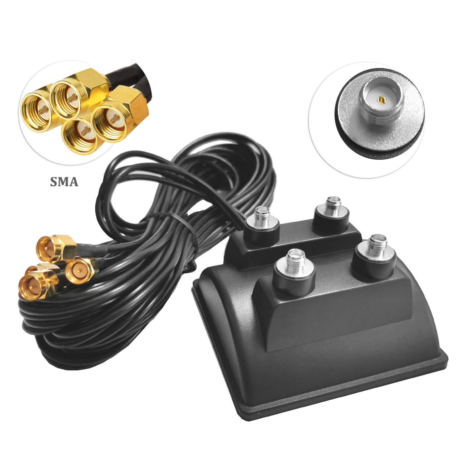G72C 3m WIFI 4x SMA Kabel Antenne Verlängerungskabel Adapter Standfuss WLAN-Antenne