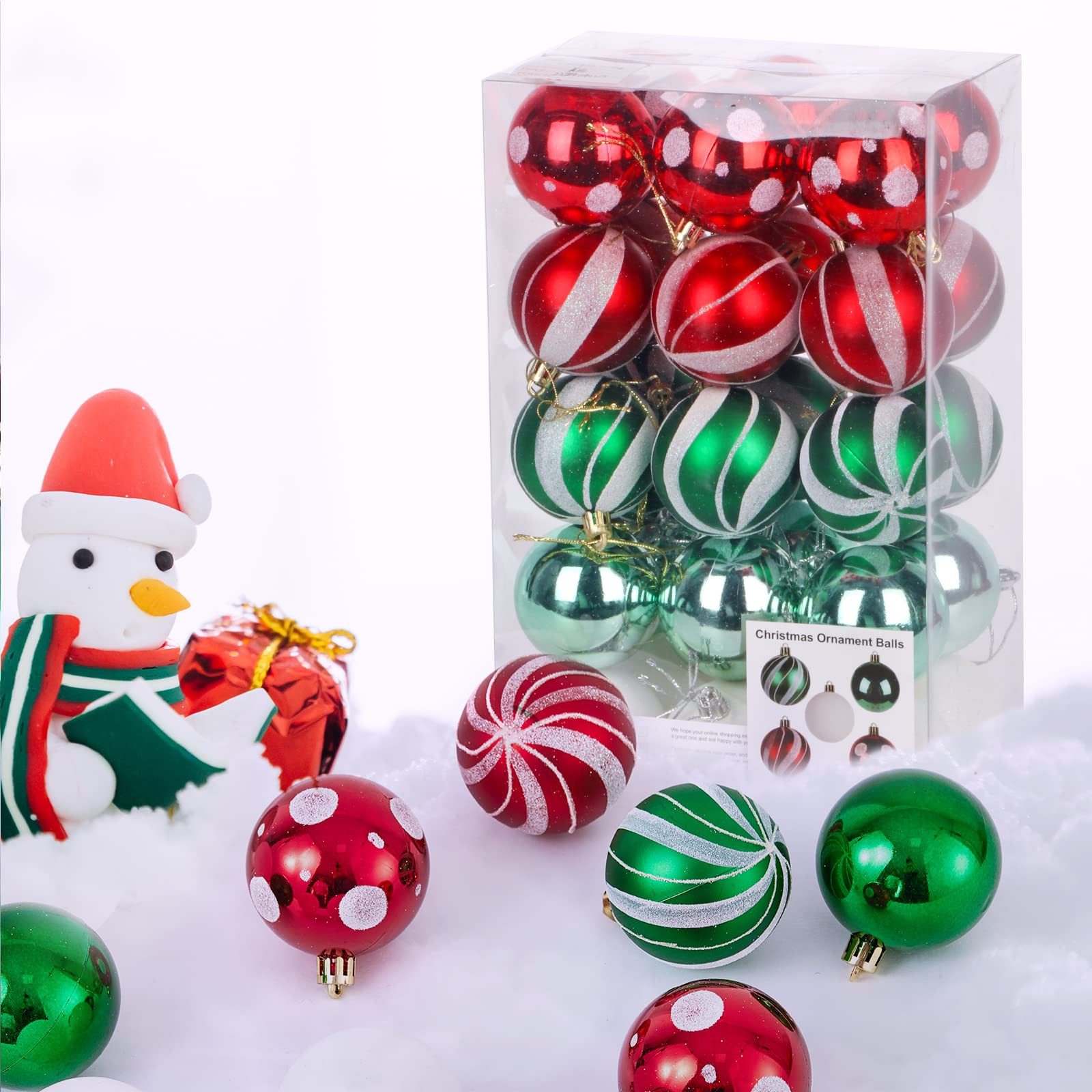 BIGTREE Weihnachtsbaumkugel Weihnachtsbaumkugel Set, Weihnachtskugeln günstig online kaufen