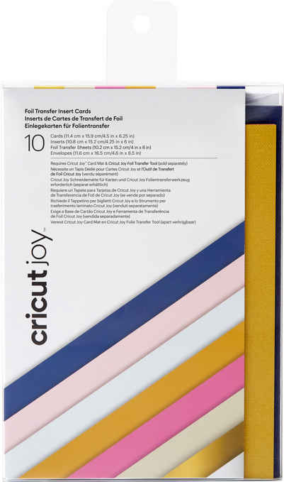 Cricut Kraftpapier Joy Doppelkarten mit Einleger & Umschlägen, Insert Cards Sensei Sampler - Foilm, 11,4 cm x 15,9 cm