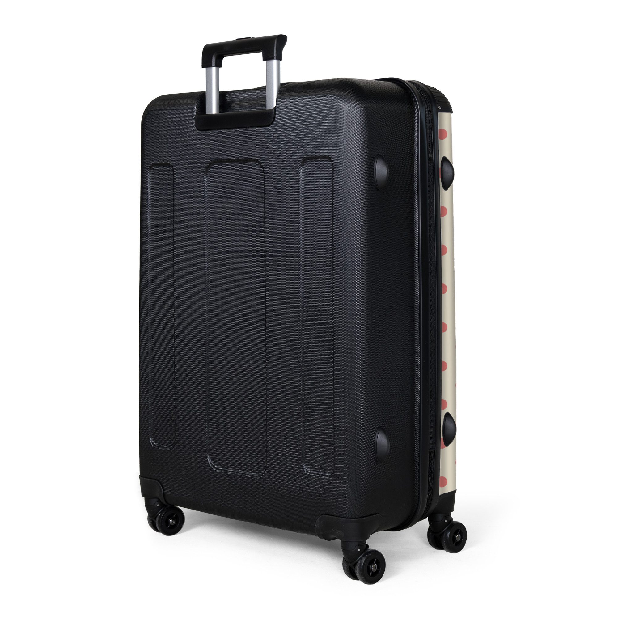 NoBoringSuitcases.com© Hartschalen-Trolley Punkte - Rosa - günstig online kaufen
