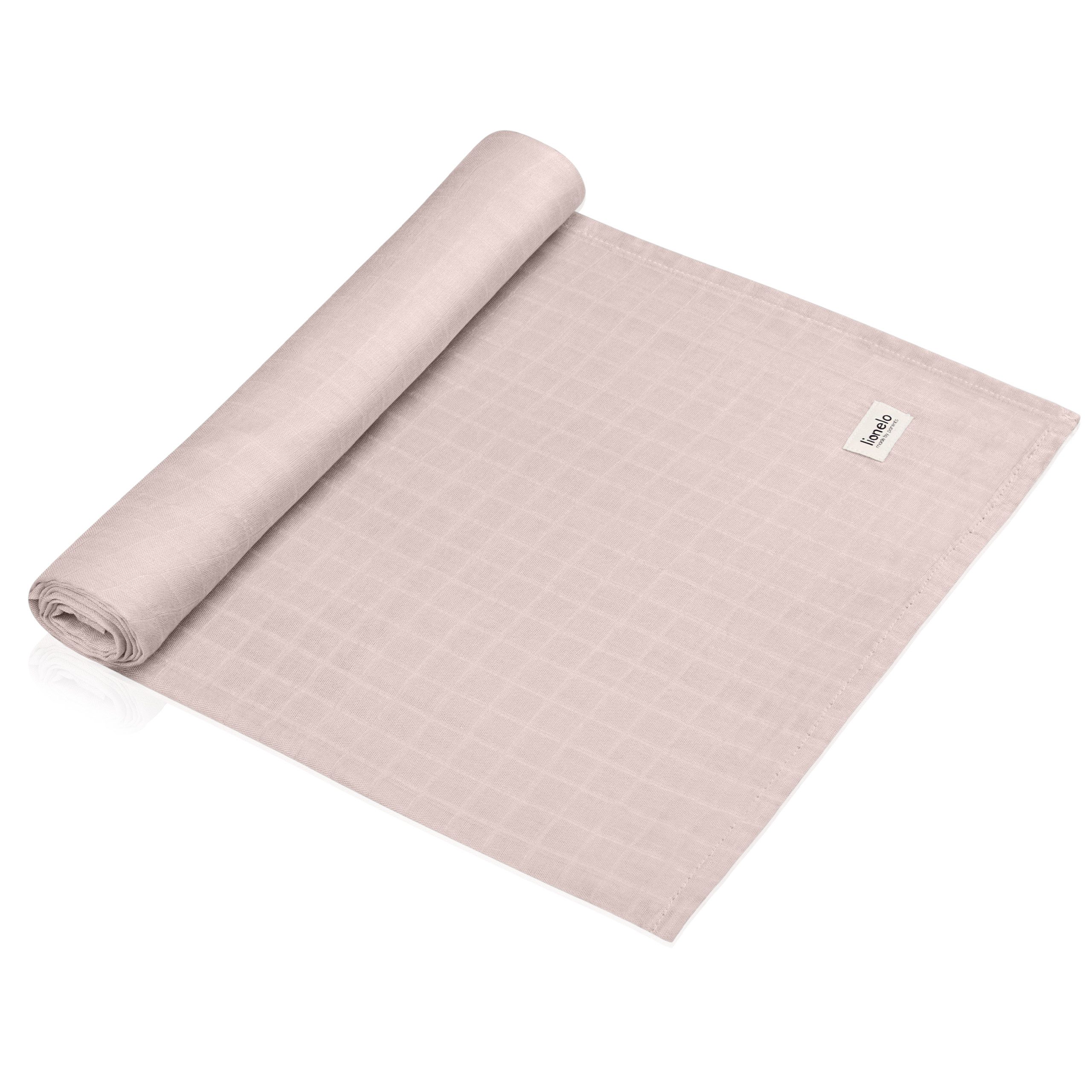 Kinderdecke BAMBOO SWADDLE GREY STONE, lionelo, Antibakteriell, antimykotisch und antiallergisch Geruchsabweisend