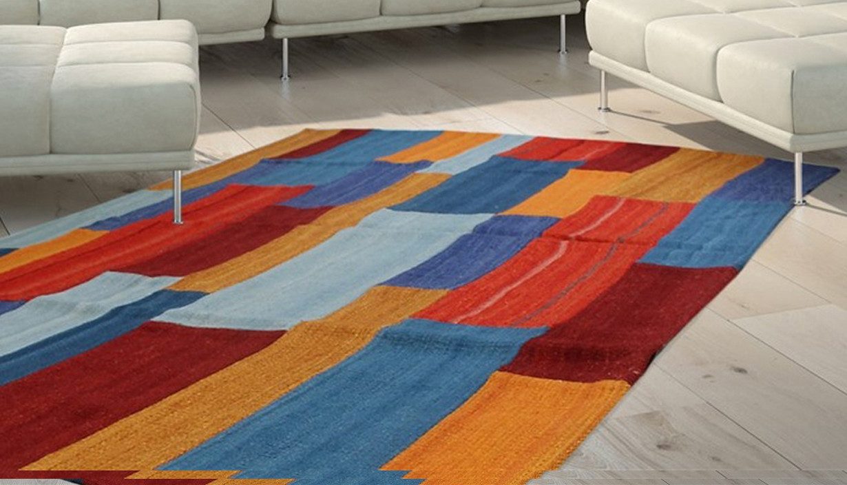 Kayoom Teppich Radical 335, rechteckig, Höhe: 15 mm, Handgewebter Jacquard Kilim, hochwertige Materialmischung.