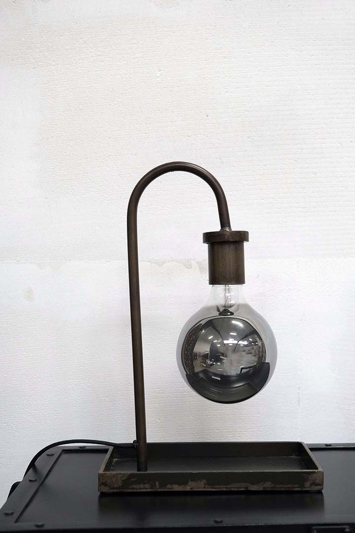Trademark Living Lampenschirm Geborgene Tischlampe für Sideboard oder Vitrine