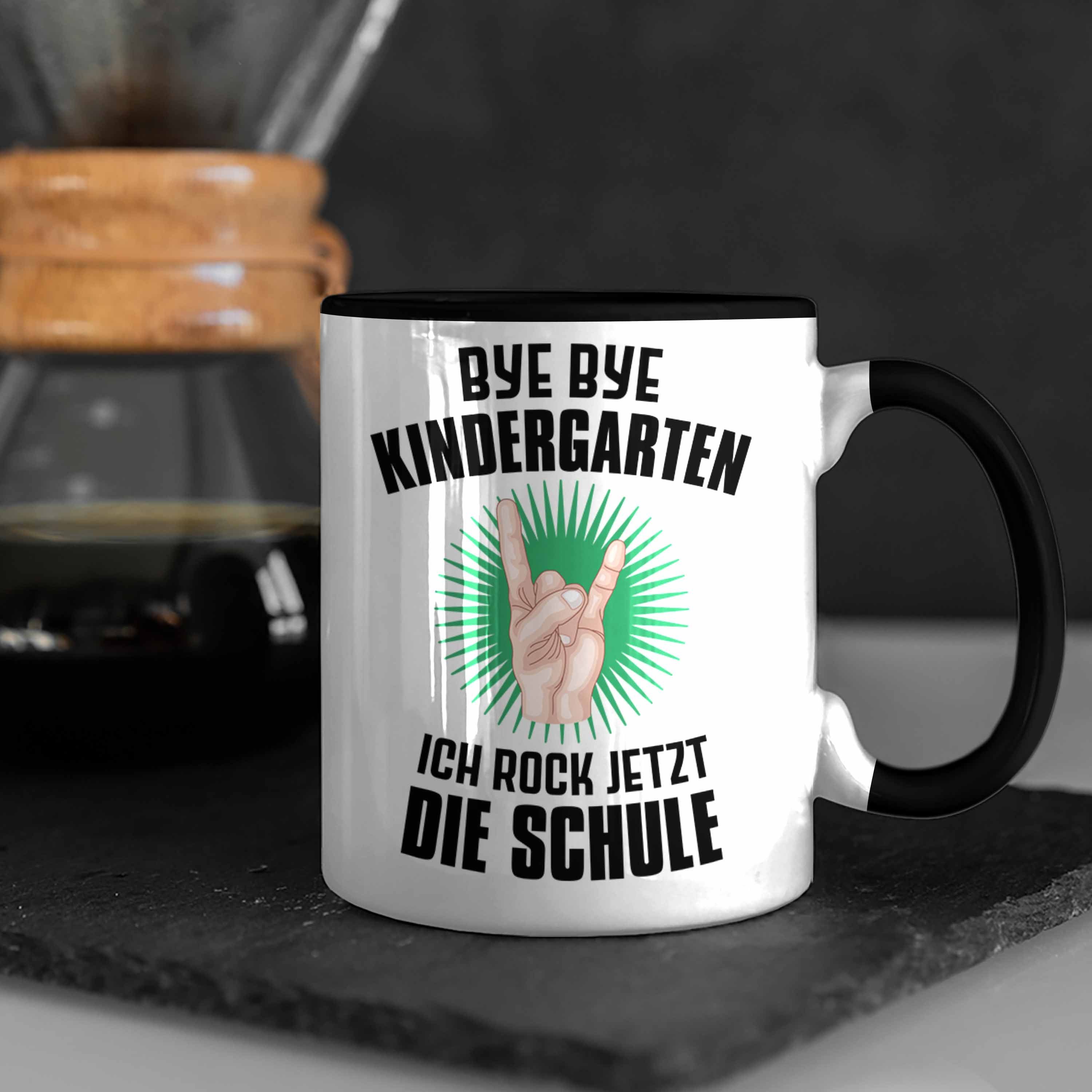 für 2022 Schulstart 1. Tasse - Junge Schulkind Schwarz Füllung Tasse Geschenk Schultüte Geschenkidee Die Schule Schulanfang Jetzt Trendation Trendation Einschulung Schuleinführung Schultag Rocke