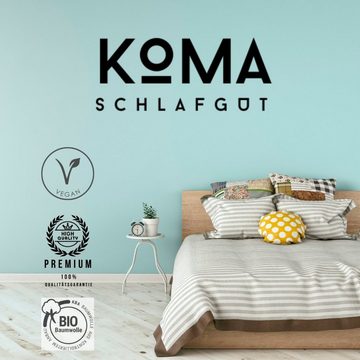 Naturfaserkopfkissen Kapok Bio Seitenschläfer- oder Stillkissen, KOMA schlafgut, Füllung: Kapok, Bezug: kbA Bio Baumwolle Perkal, - vegan, nachhaltig, Bio - Qualität Handmade in Germany