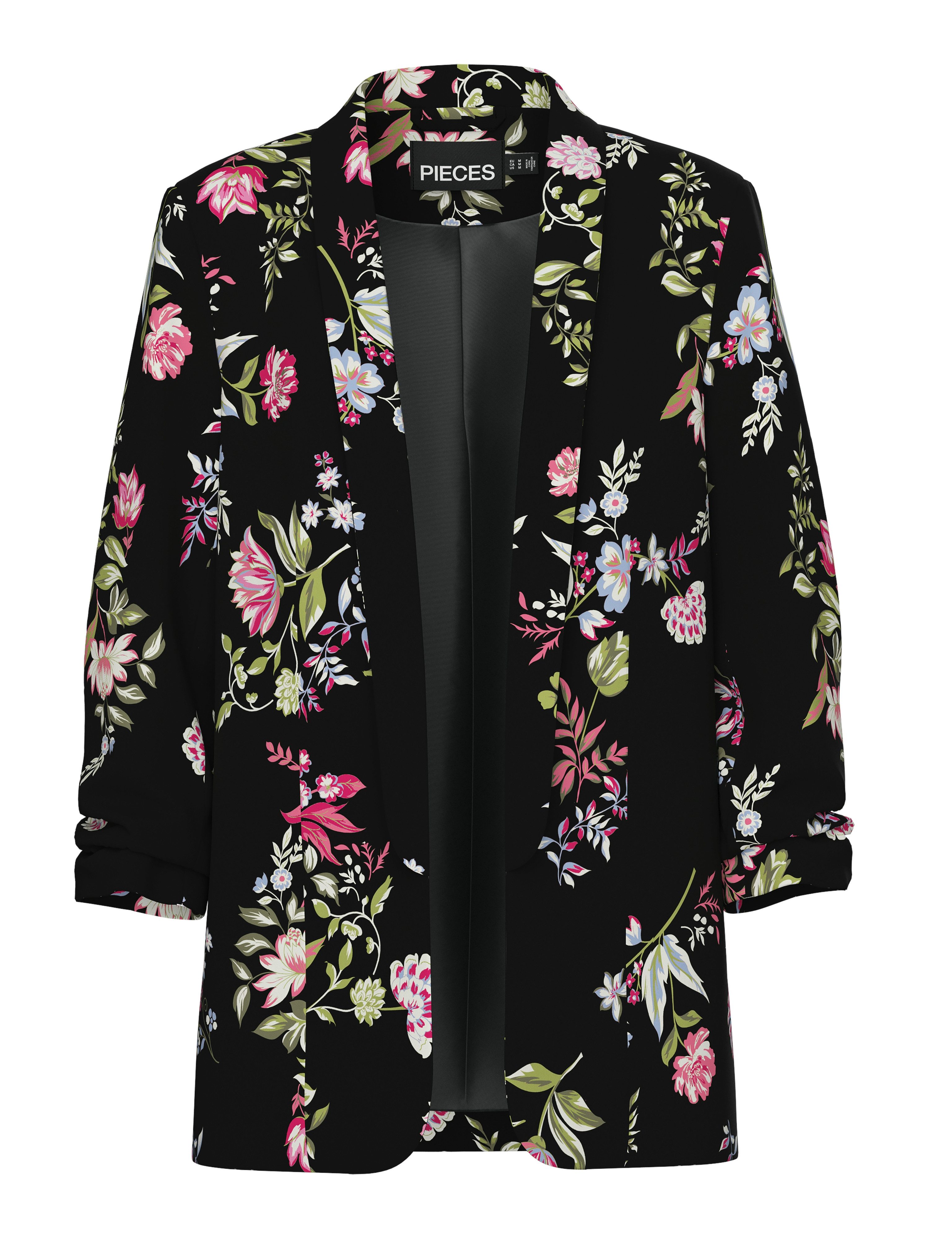 pieces Blusenblazer PCBOSELLA 3/4 PRINTED BLAZER NOOS mit 3/4 Ärmel