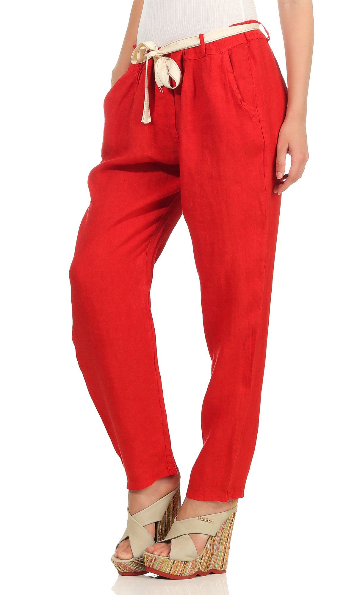 Mississhop Leinenhose Leinenhose 100 % Leinen günstig online kaufen