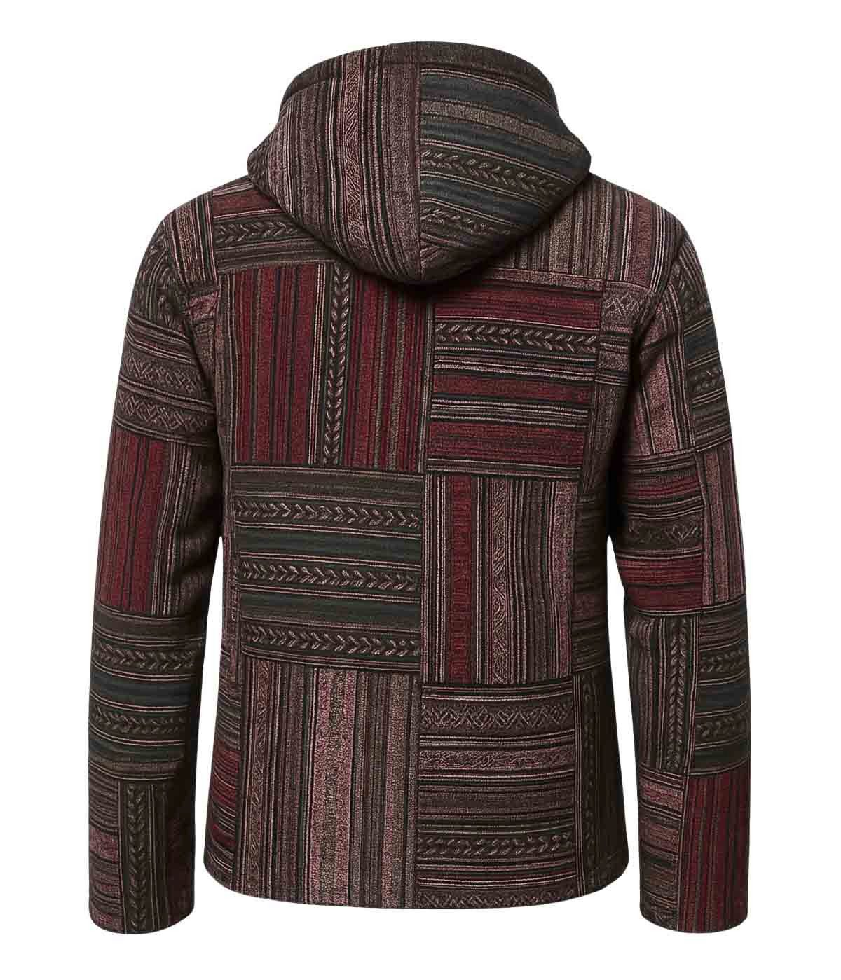KUNST UND MAGIE Blouson KUNST&MAGIE Baja Jerga Unisex Patchwork Hoodie+Kapuze Jacke